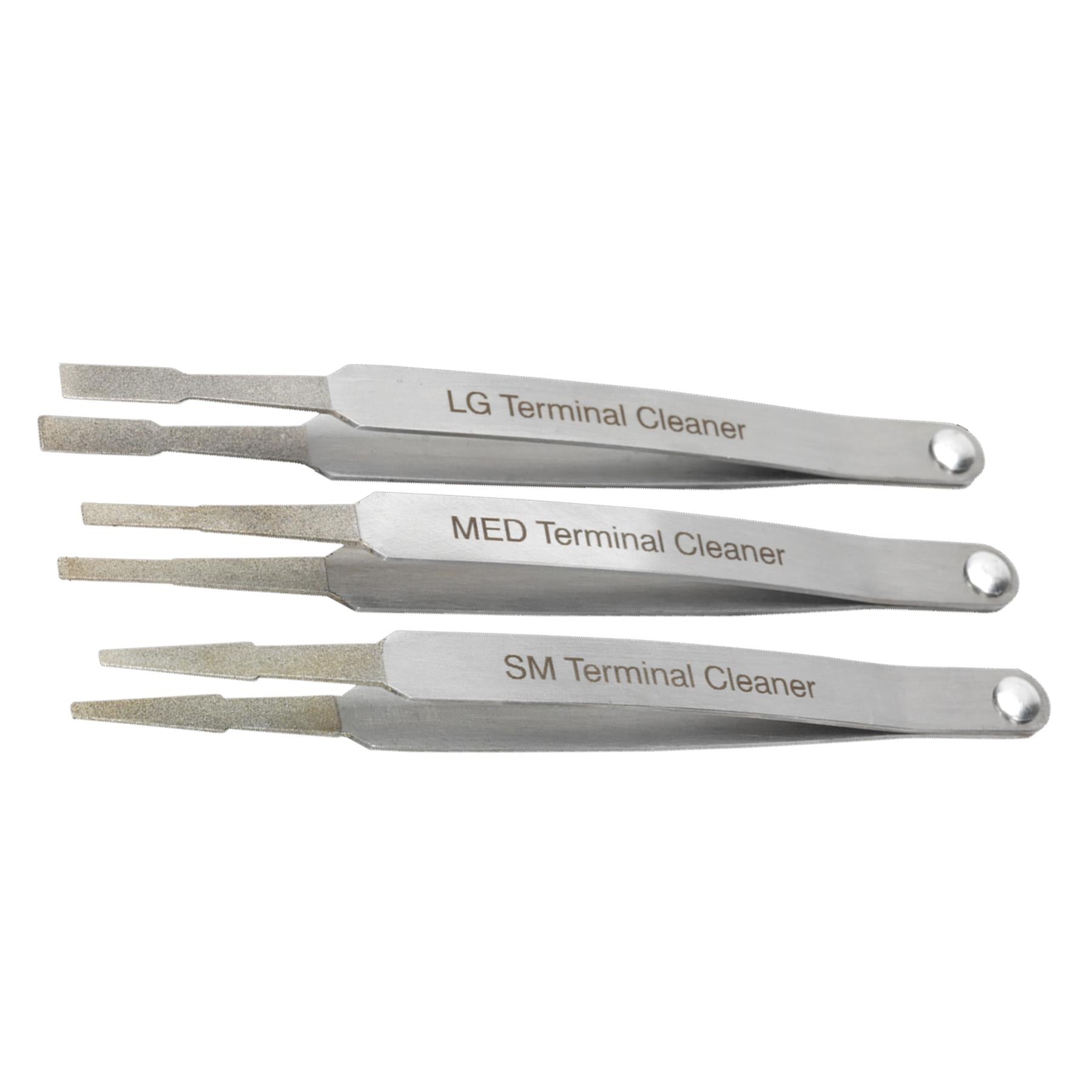 Sealey Terminal Cleaner Set 3pc - Diamond Grip