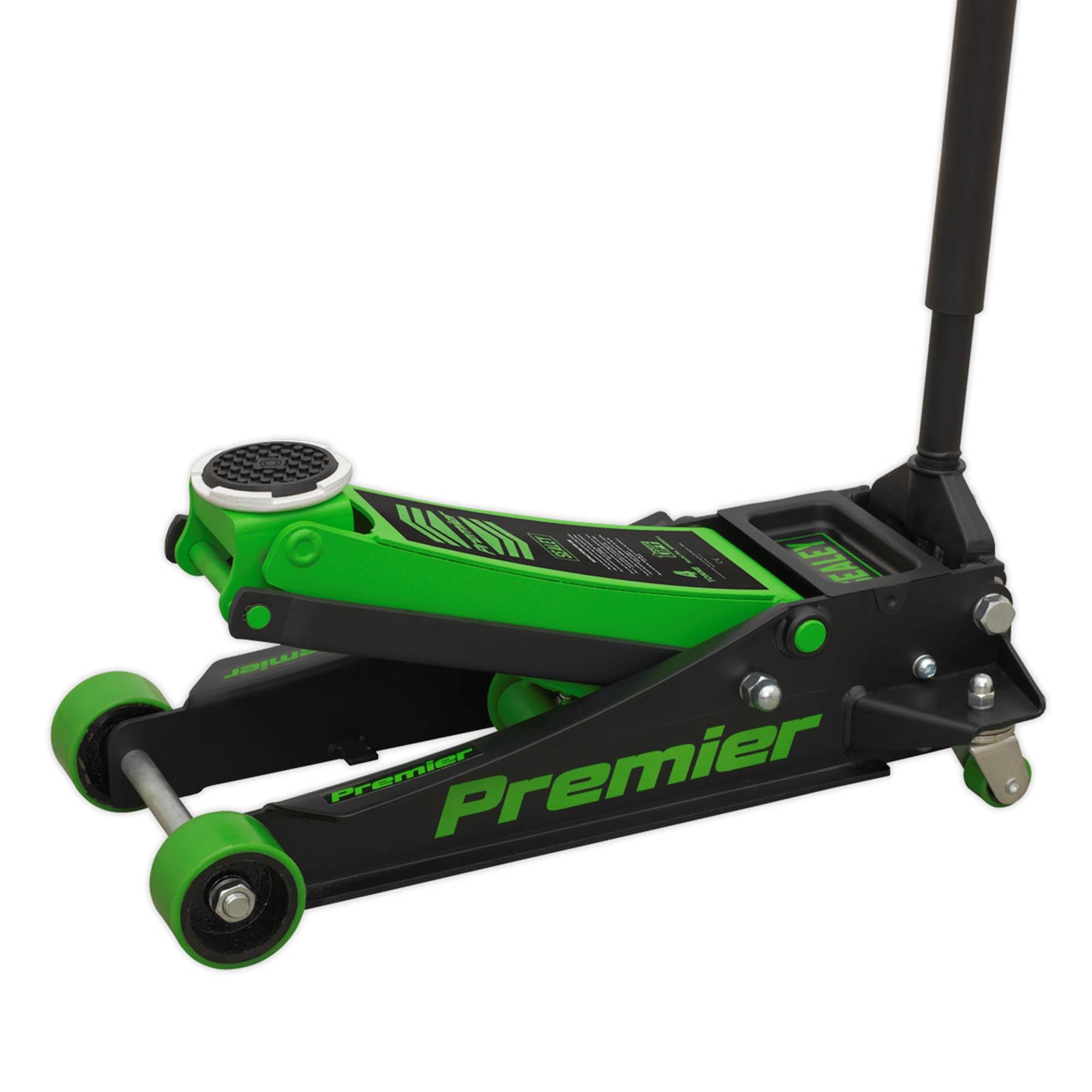 Sealey Trolley Jack 4tonne Rocket Lift Green Garage Workshop DIY