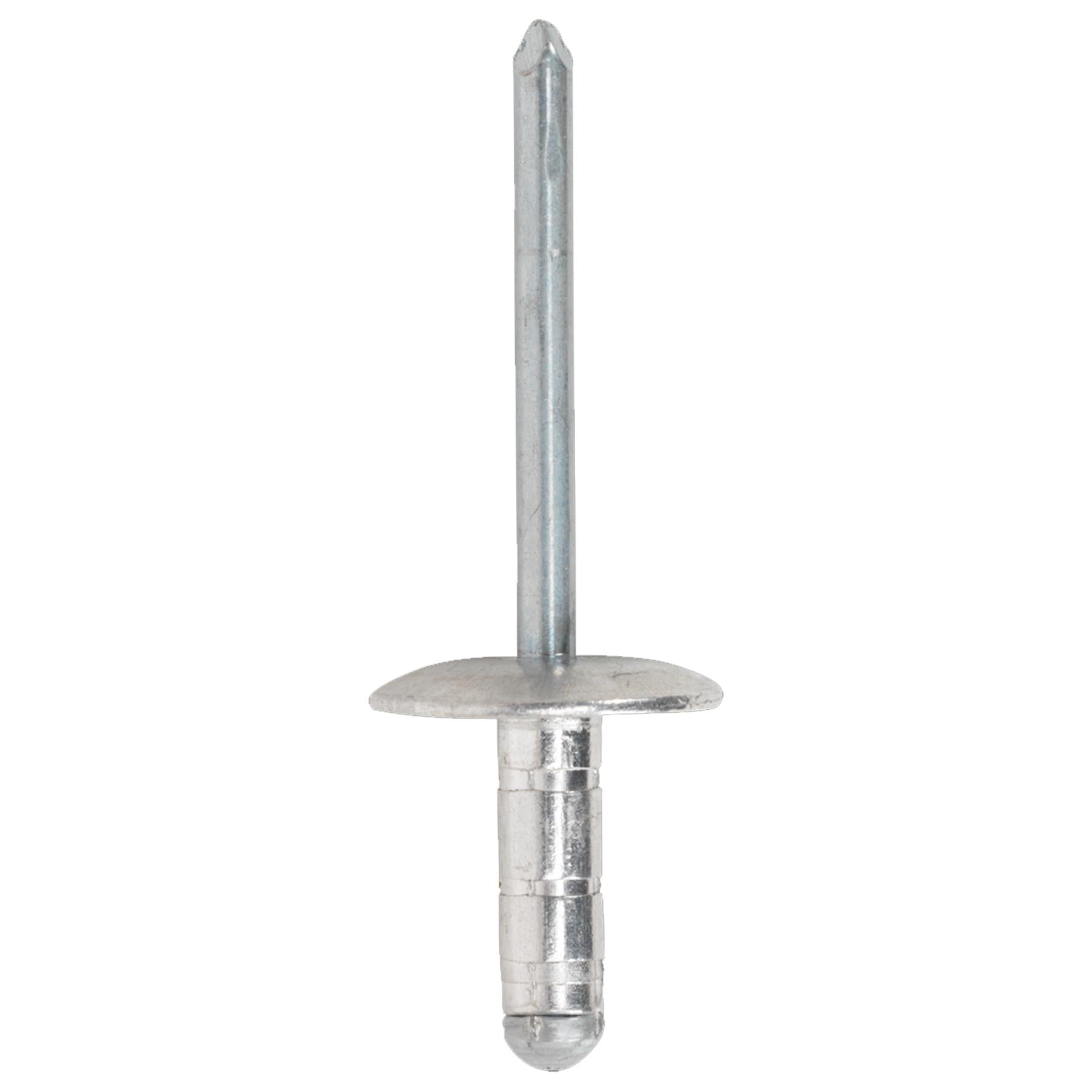 Sealey Aluminium Multi-Grip Rivet Large Flange 4.8 x 13mm Pk of 200