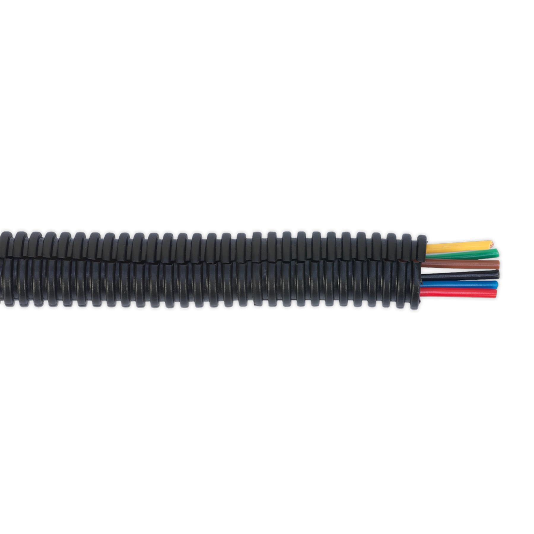 Sealey Convoluted Cable Sleeving Split Ø12-16mm 200M - Part No. CTS12200