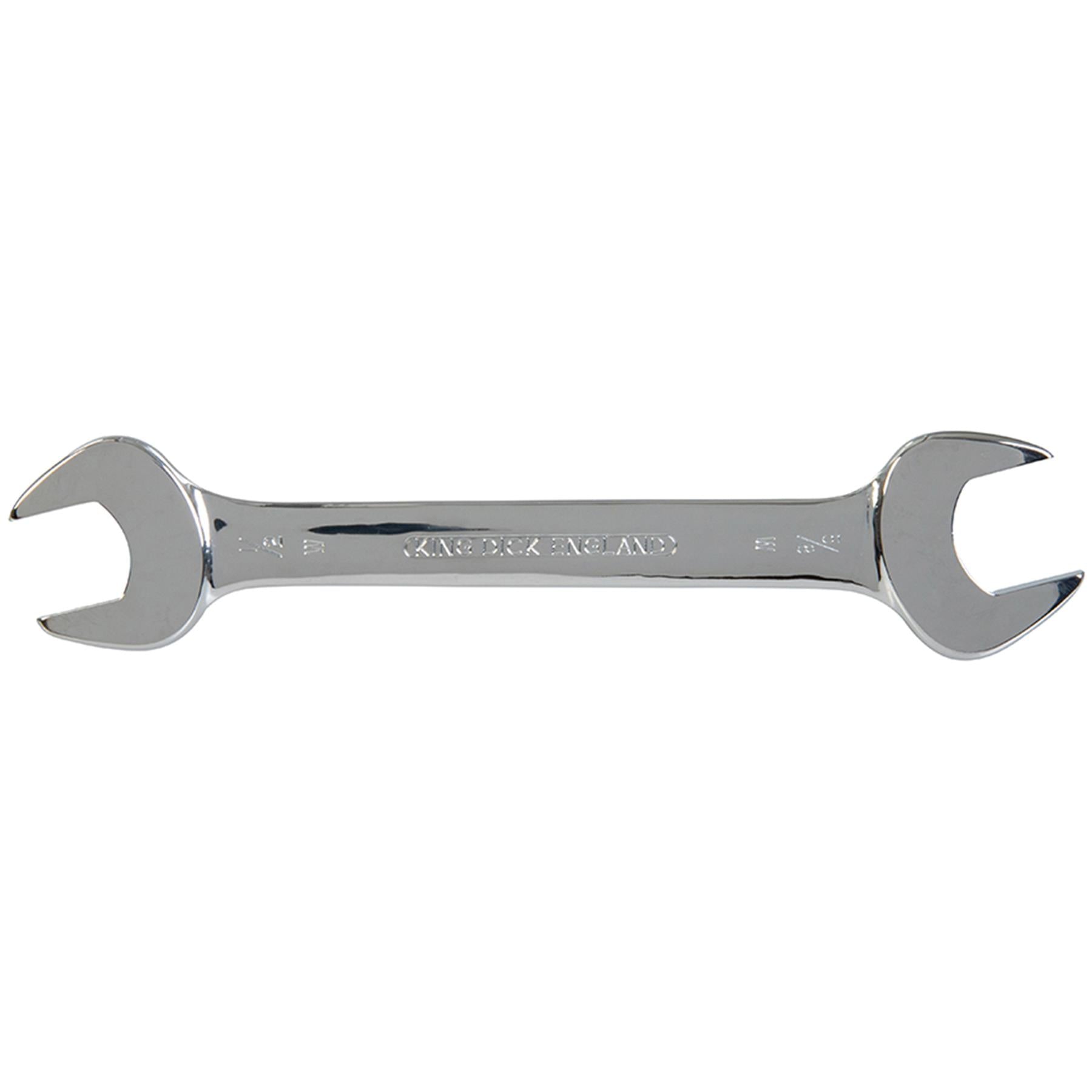 King Dick Open Ended Whitworth 1/2" x 5/8"W Spanner Tough Chrome Vanadium Steel