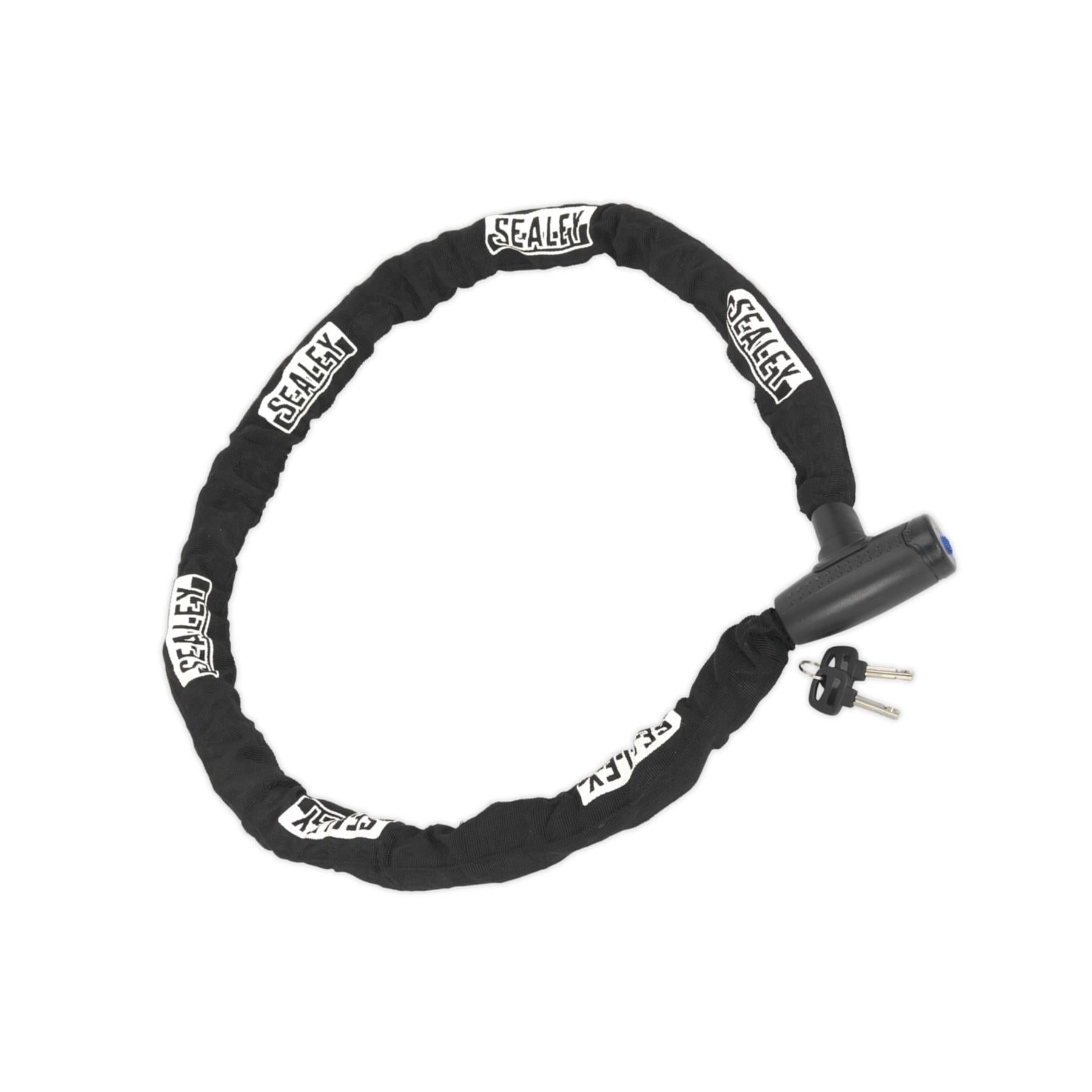 Sealey Motorcycle Motorbike Chain Lock Heavy Duty Steel 10mm x 1.5m