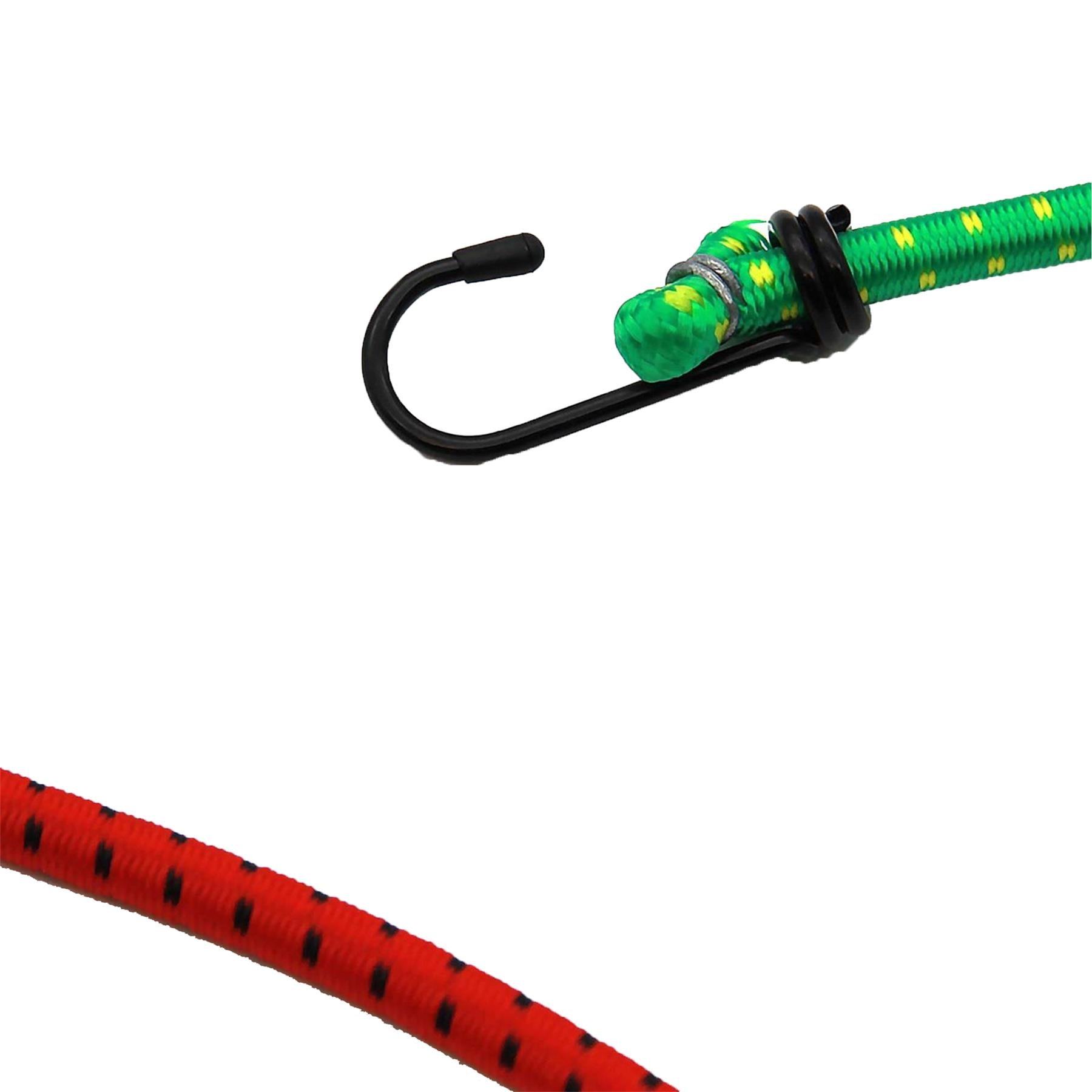 20x Elastic Bungee Cord Luggage Tie Down Strap Shock Rope Car Roof Rack Hook