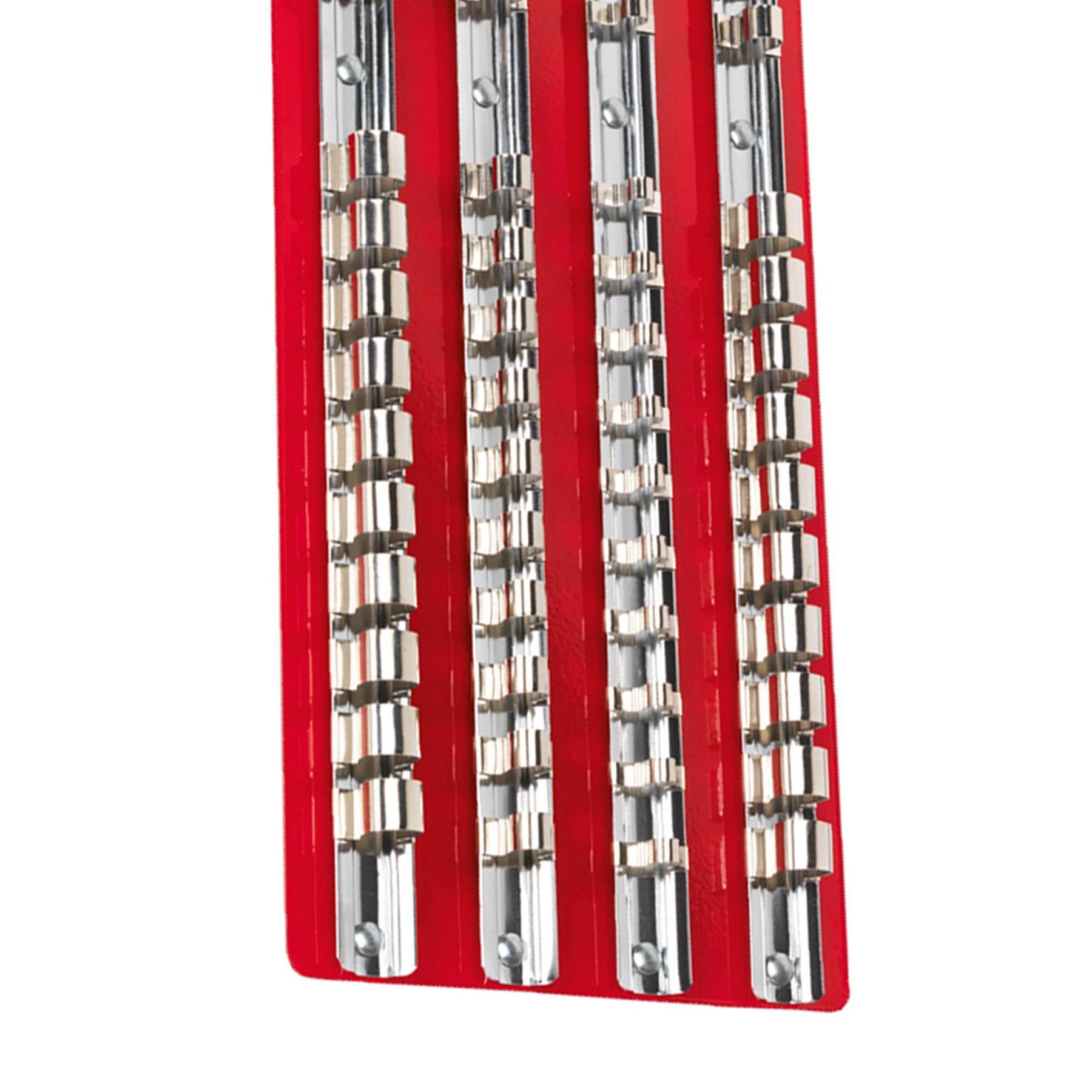 Sealey Socket Rail Tray Red 1/4", 3/8" & 1/2"Sq Drive