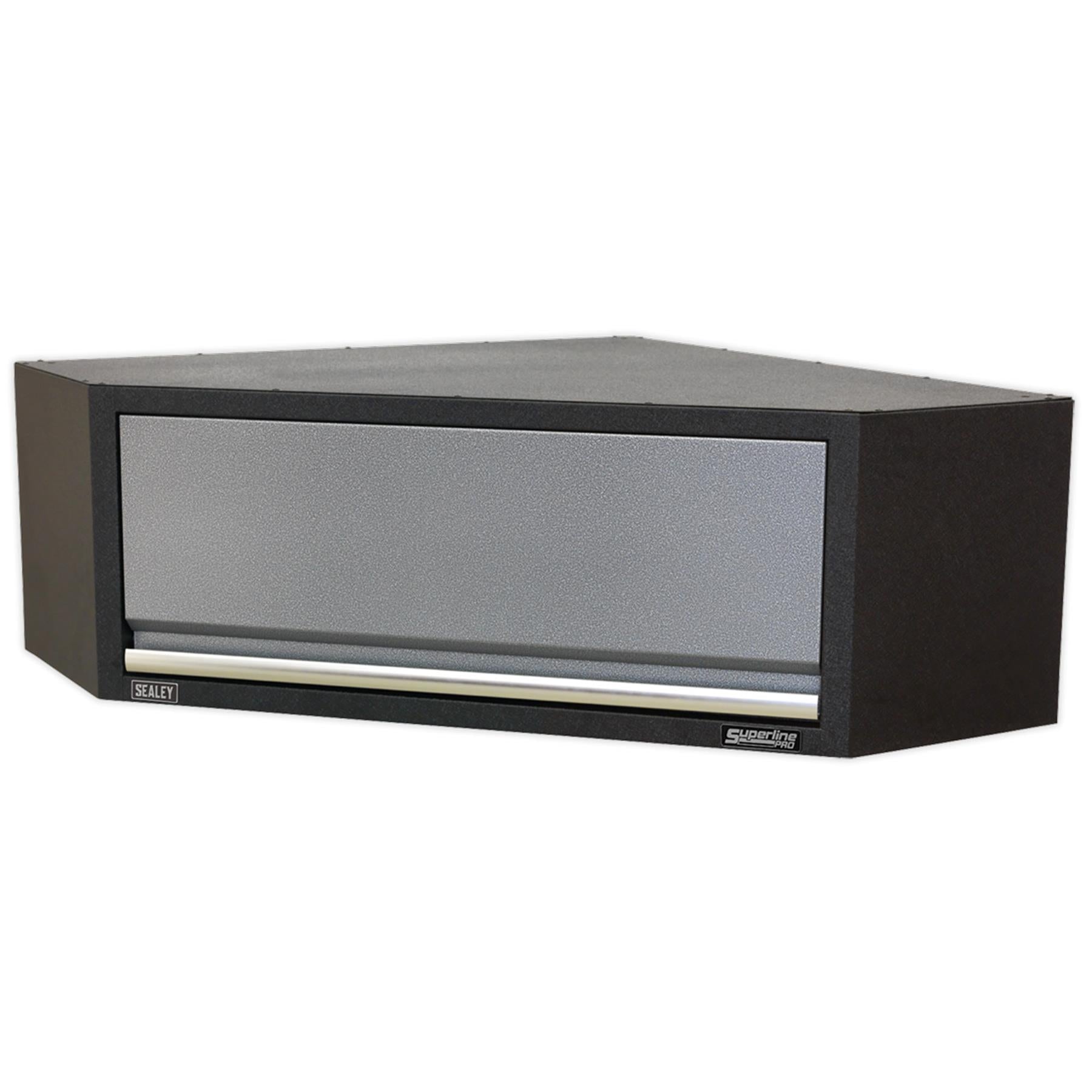 Sealey Modular Corner Wall Cabinet Aluminium handles. 865mm