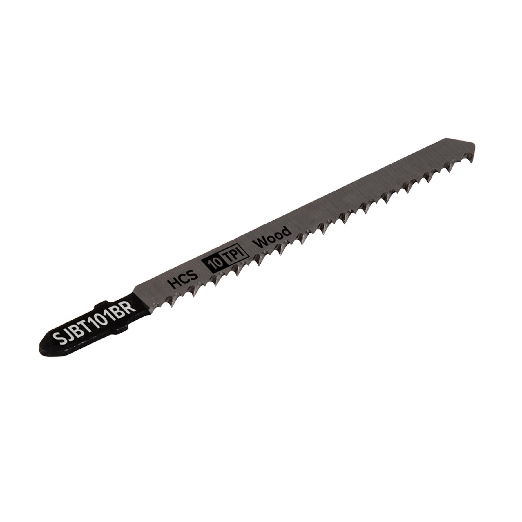 Sealey Jigsaw Blade Hard Wood Downward Cut 100mm 10tpi - Pack of 5