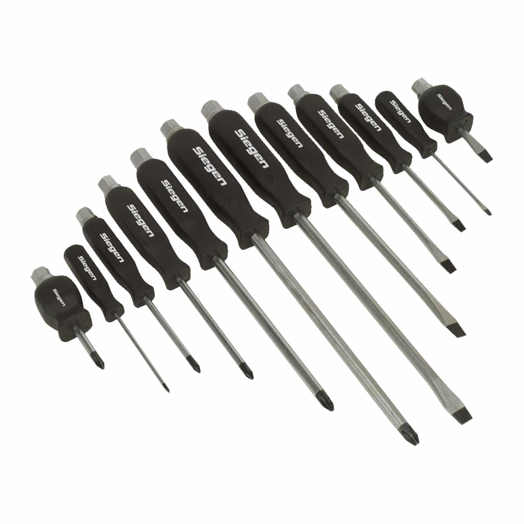 Sealey Screwdriver Set 12pc Hammer-Thru