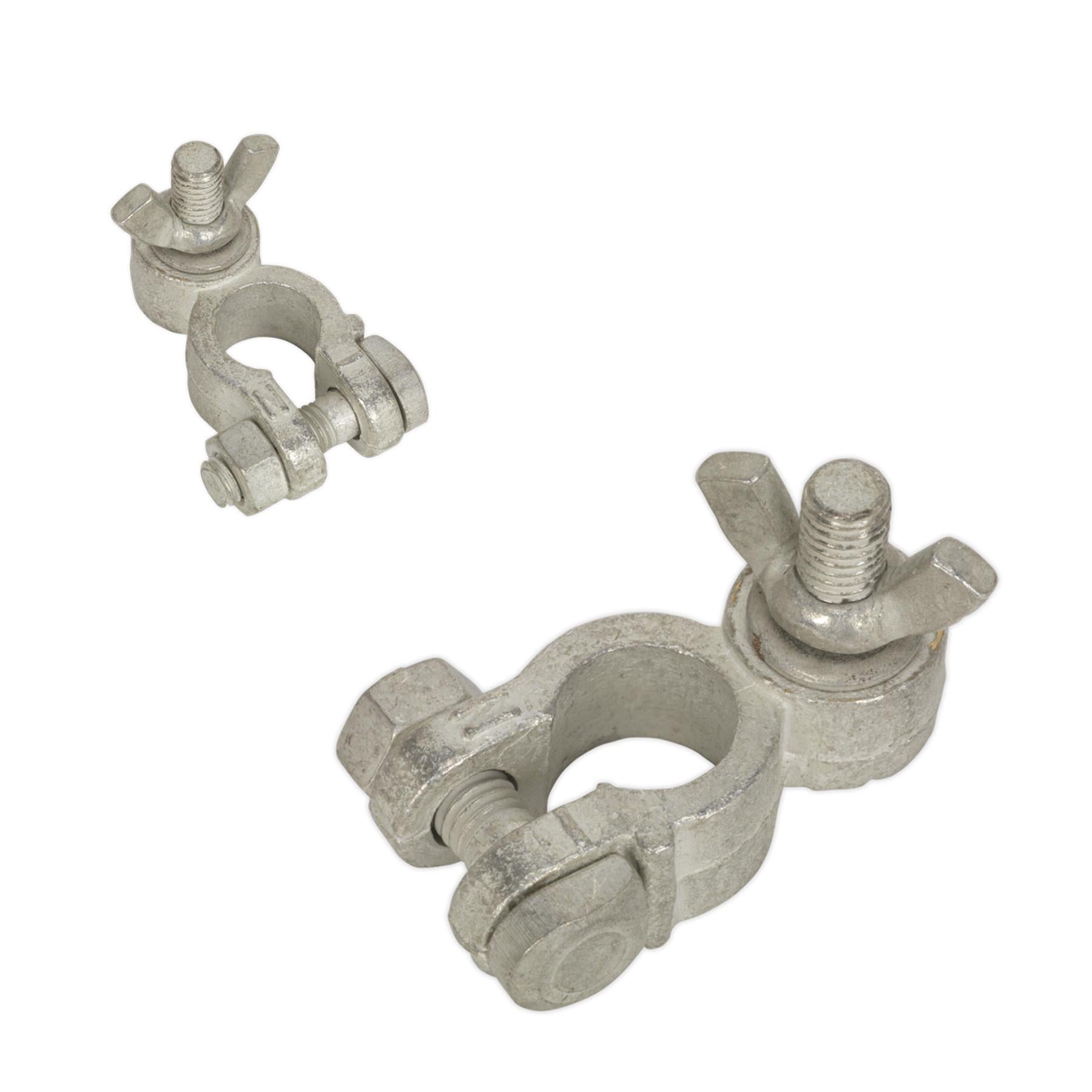 Sealey Battery Terminal - Post,Washer & Wing Nut 24V Neg Pk of 5