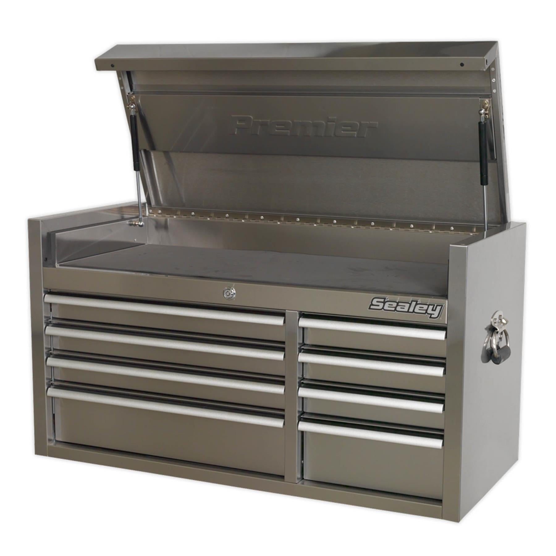 Sealey Topchest 8 Drawer 1055mm Stainless Steel Heavy-Duty