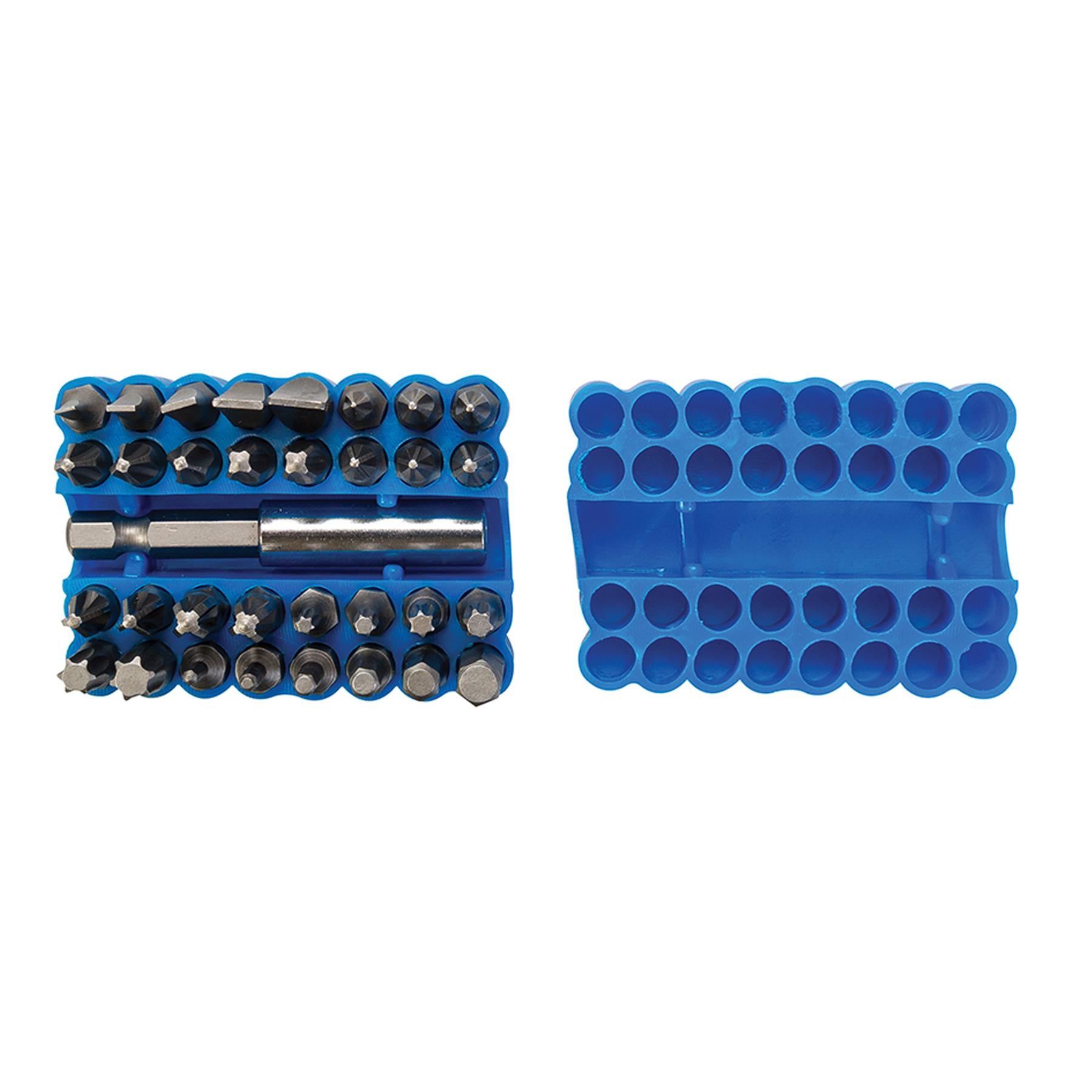 33 Pce Screwdriver Bit Set 25mm Chrome Vanadium Steel Slotted 3, 4, 5, 6, & 7mm