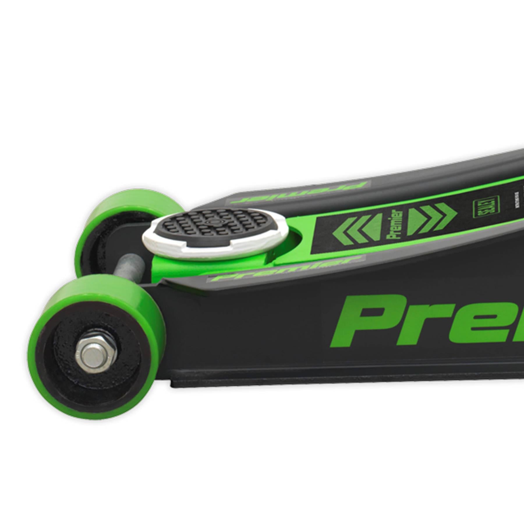 Sealey Trolley Jack 4tonne Rocket Lift Green Garage Workshop DIY