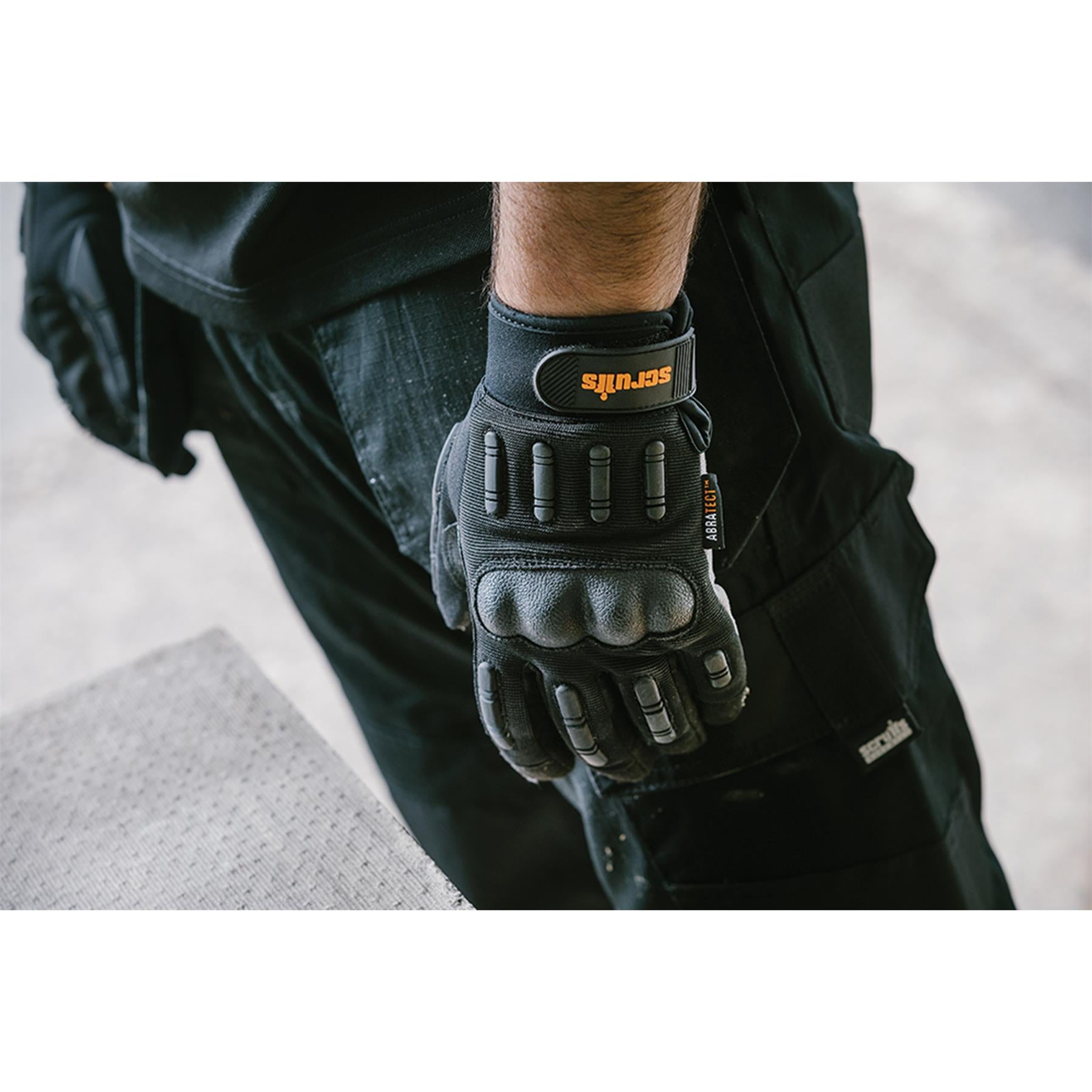 Scruffs Trade Precision Safety Work Gloves Adjustable cuffs