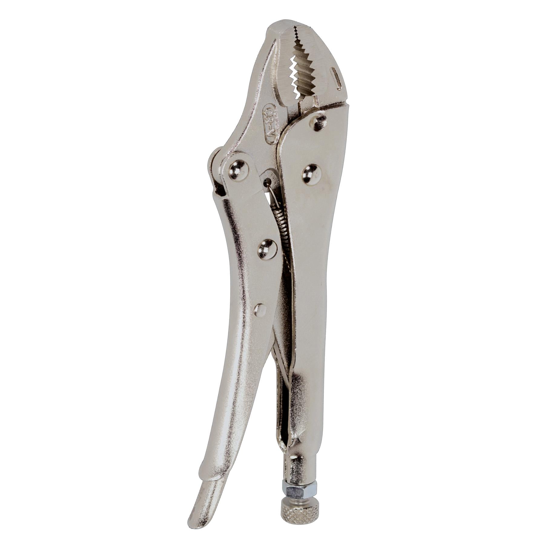 Sealey Locking Pliers Curved Jaws 180mm 0-35mm Capacity
