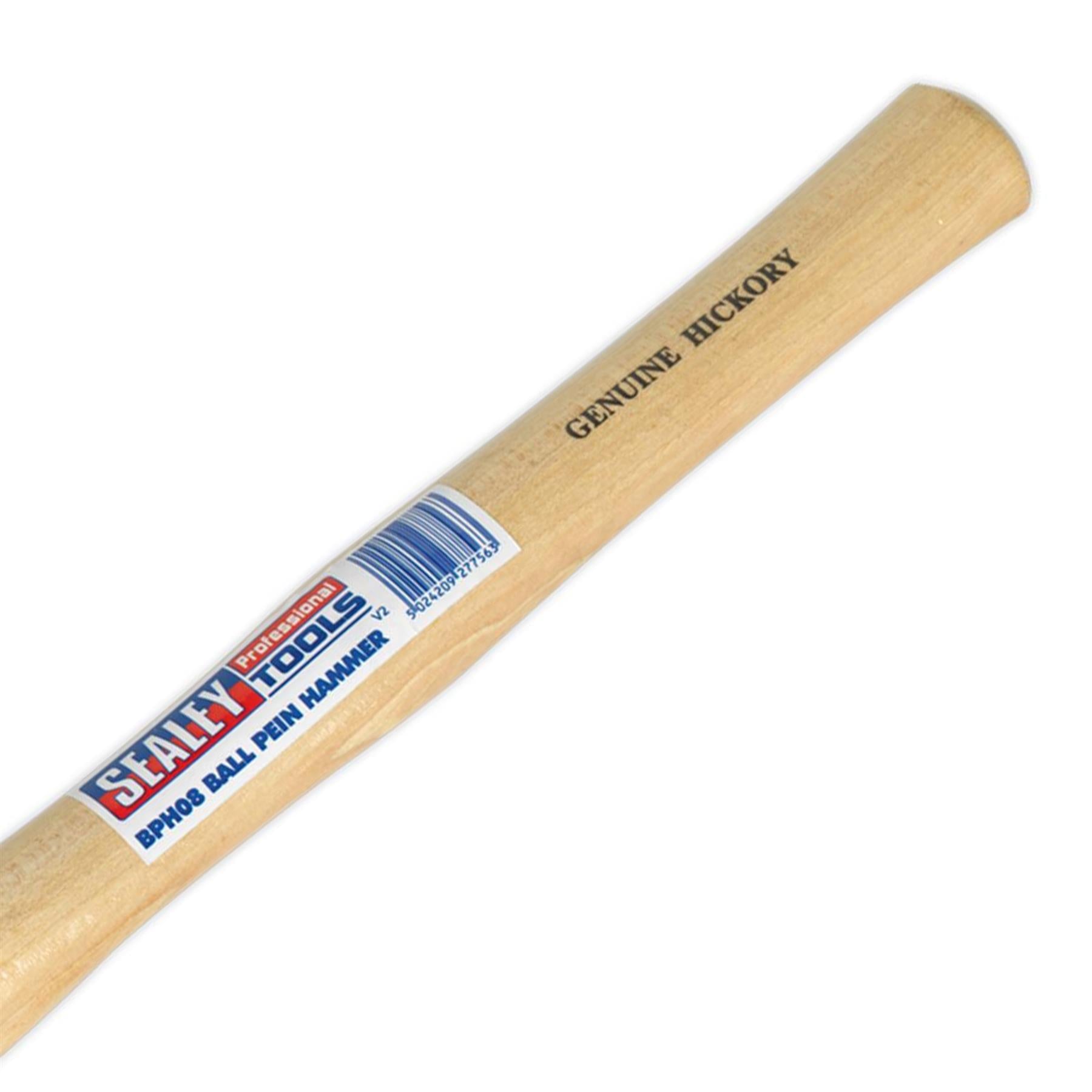 Sealey Ball Pein Hammer 8oz Hickory Shaft Forged Carbon Steel Head