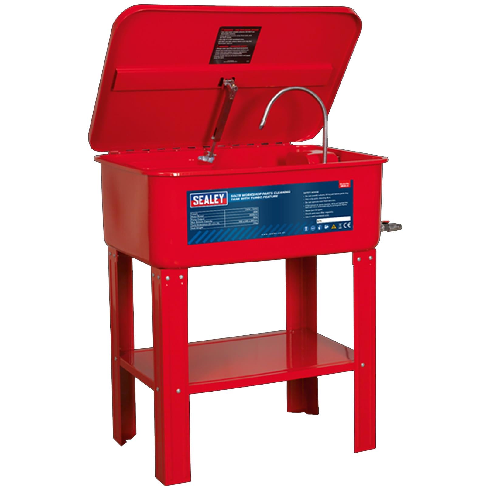 Sealey SM20 Heavy Duty Parts Cleaning Tank Washer with Turbo Feature 230V