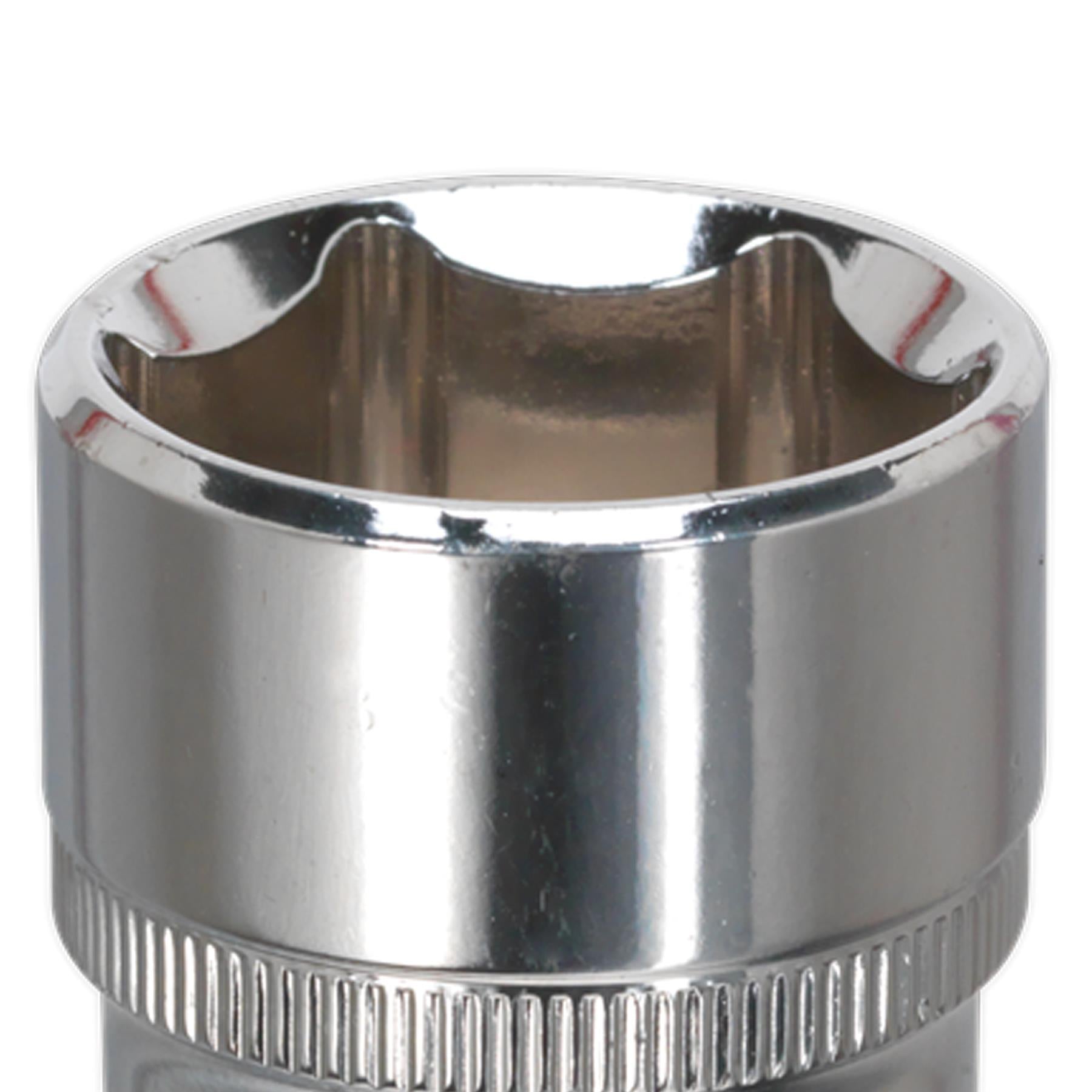 Sealey WallDrive Socket 24mm 3/8"Sq Drive Fully Polished