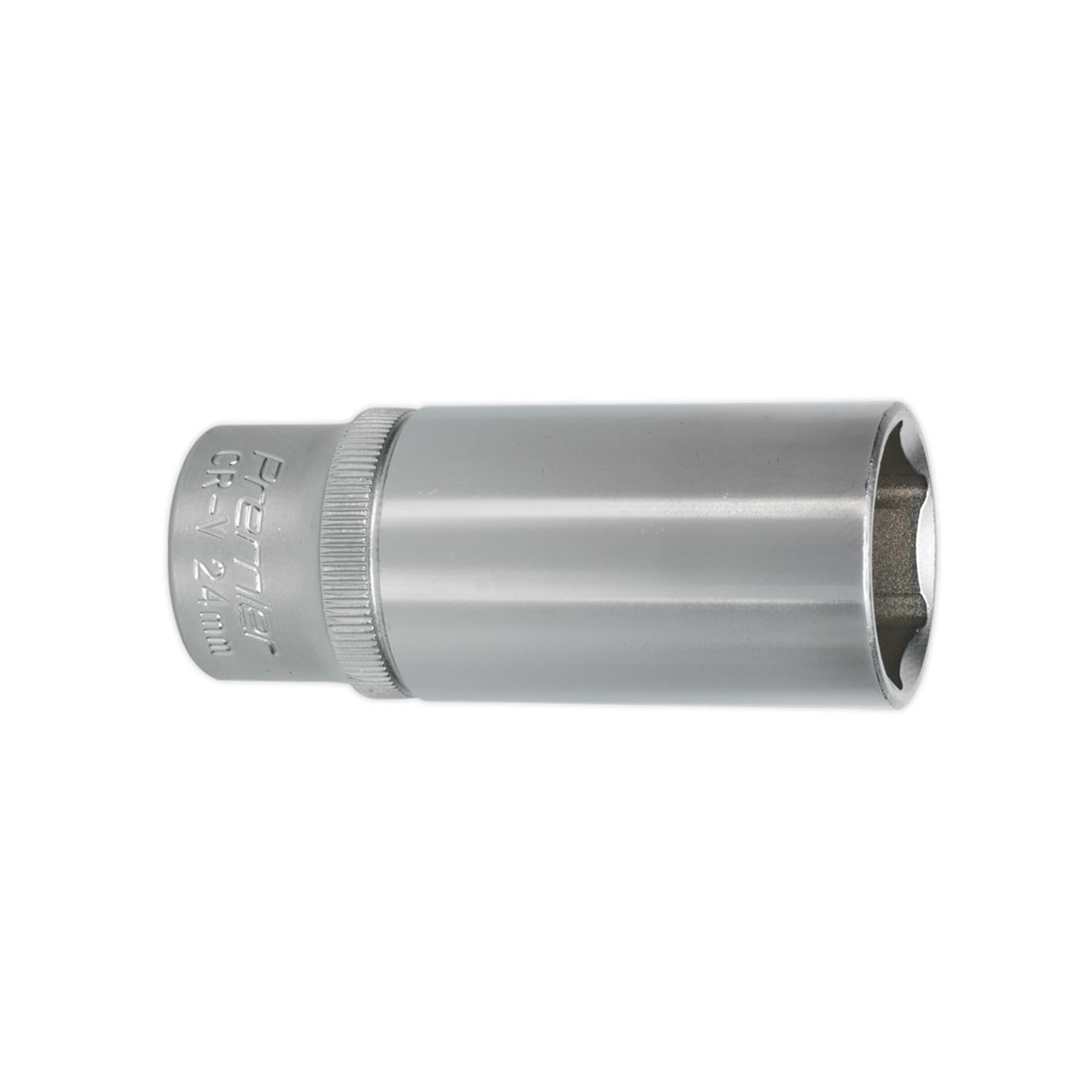 Sealey WallDrive Socket 24mm Deep 1/2"Sq Drive