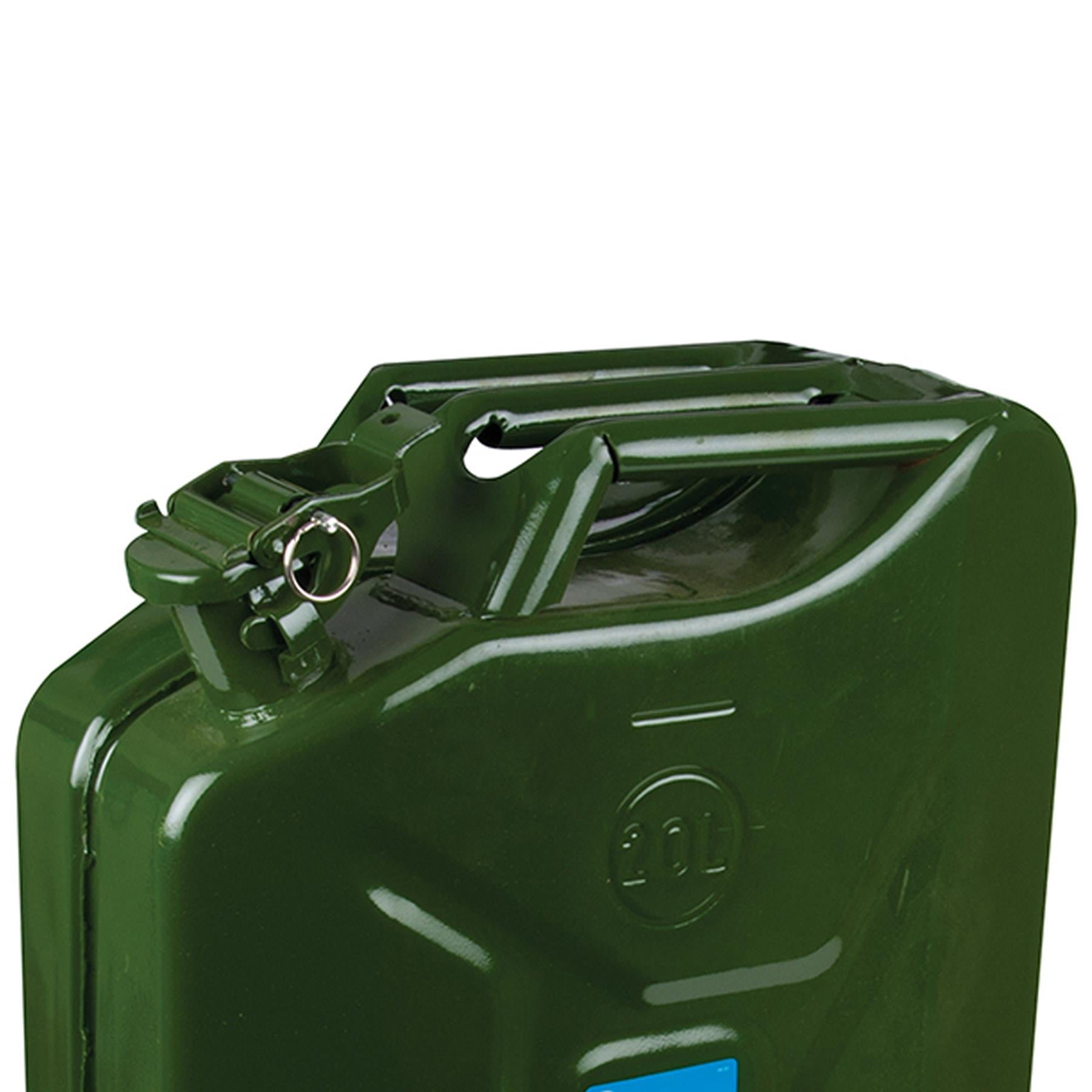 Jerry Can 20Ltr Strong Metal Durable Mechanic Garage Emergency Military Camping