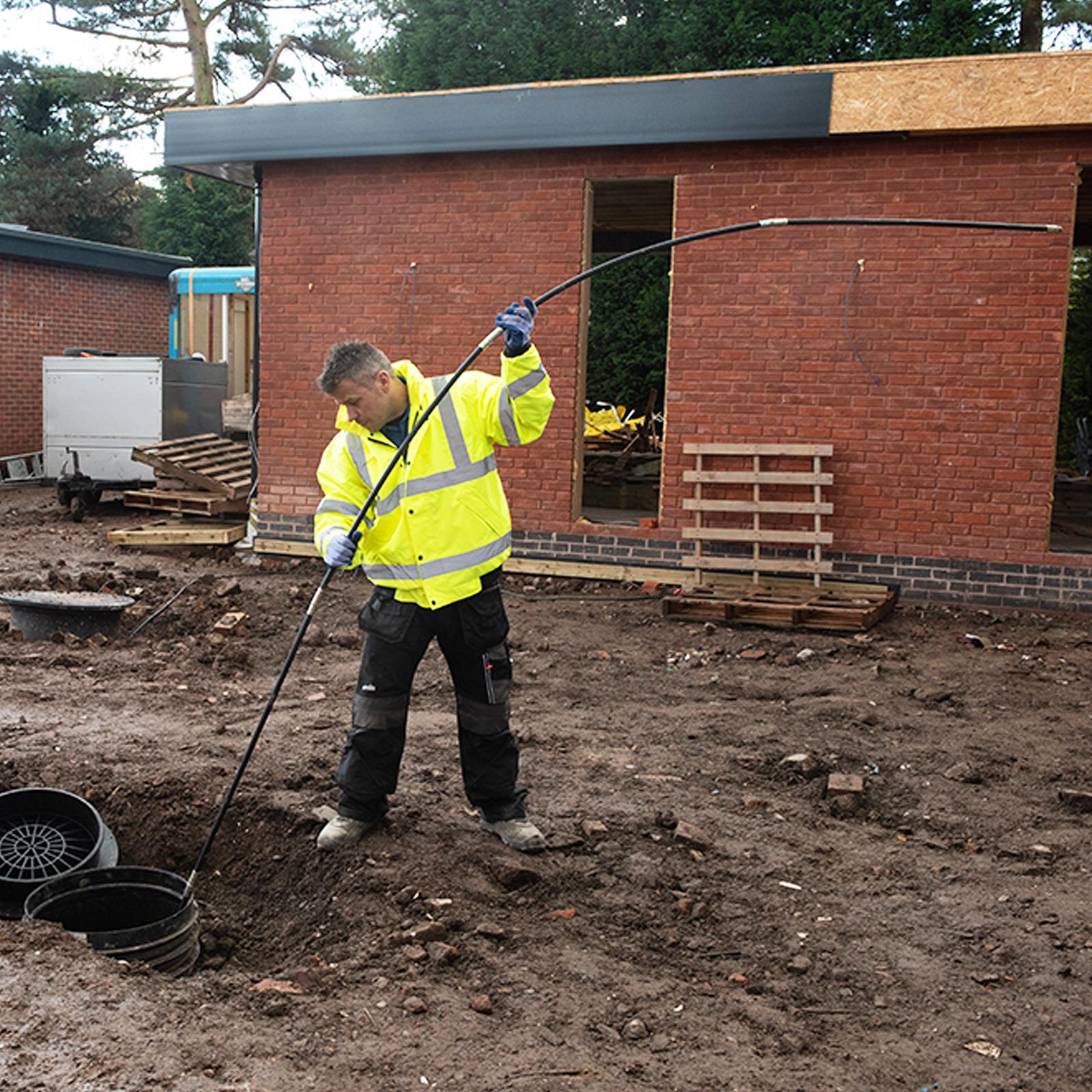 12Pce Drain Rod System - Drain Rod Set With Superior Interlocking Fittings