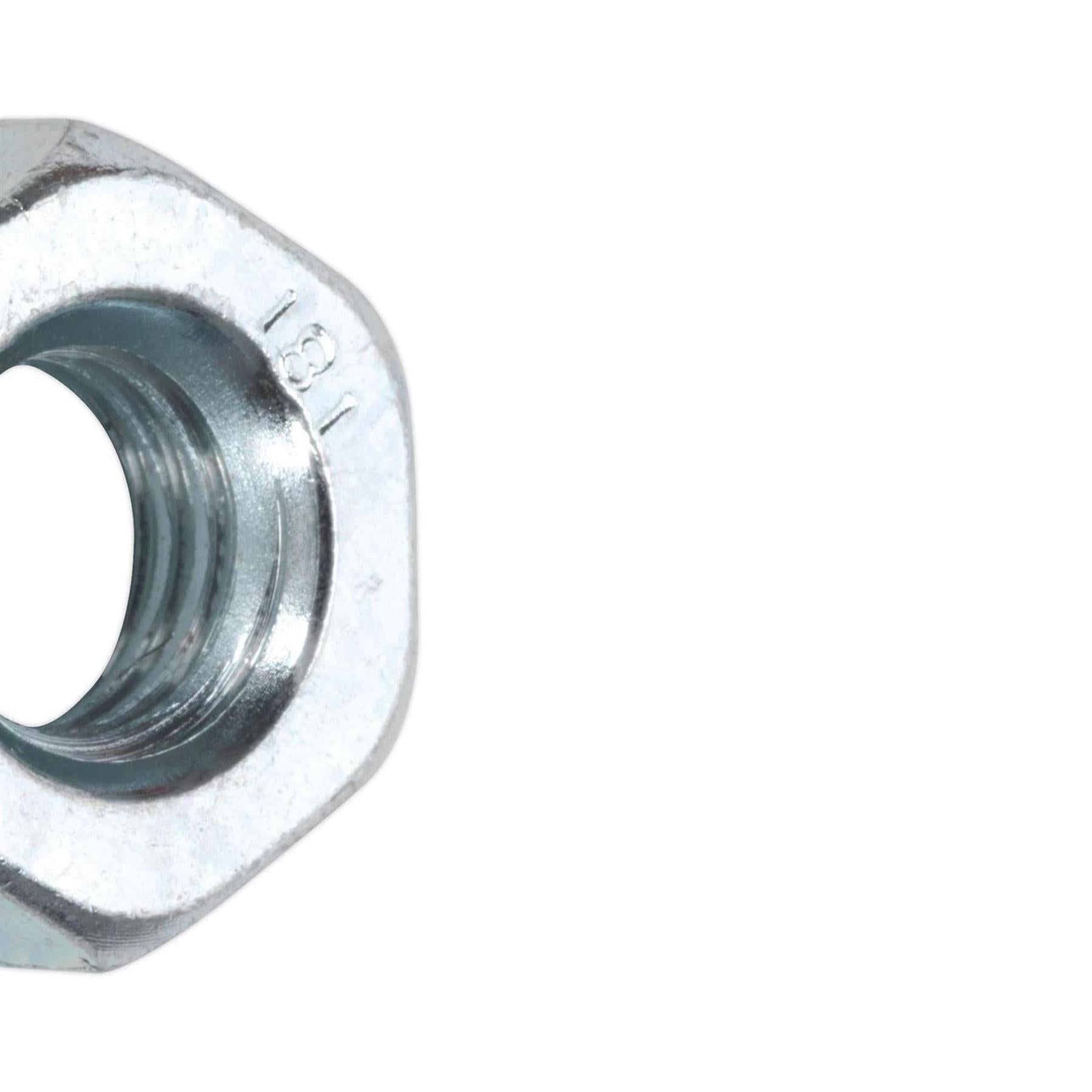 Sealey Steel Nut DIN 934 - M10 Zinc Pack of 100