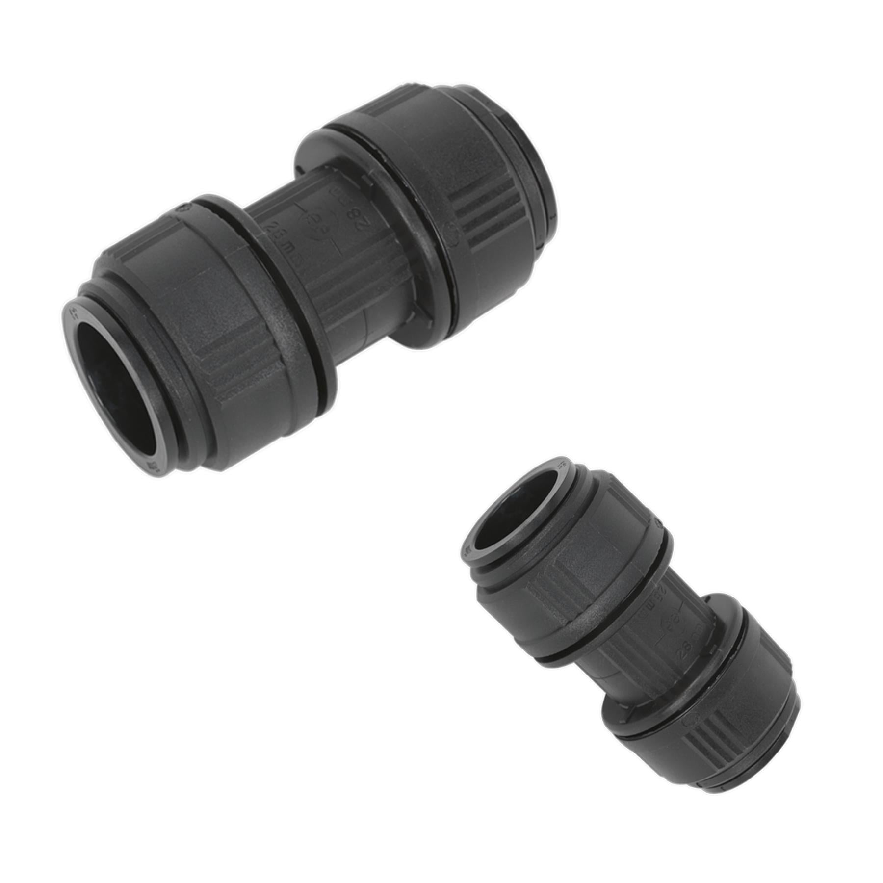 Sealey Straight Connector 28mm Pack of 5 (John Guest Speedfit® - PM0428E)
