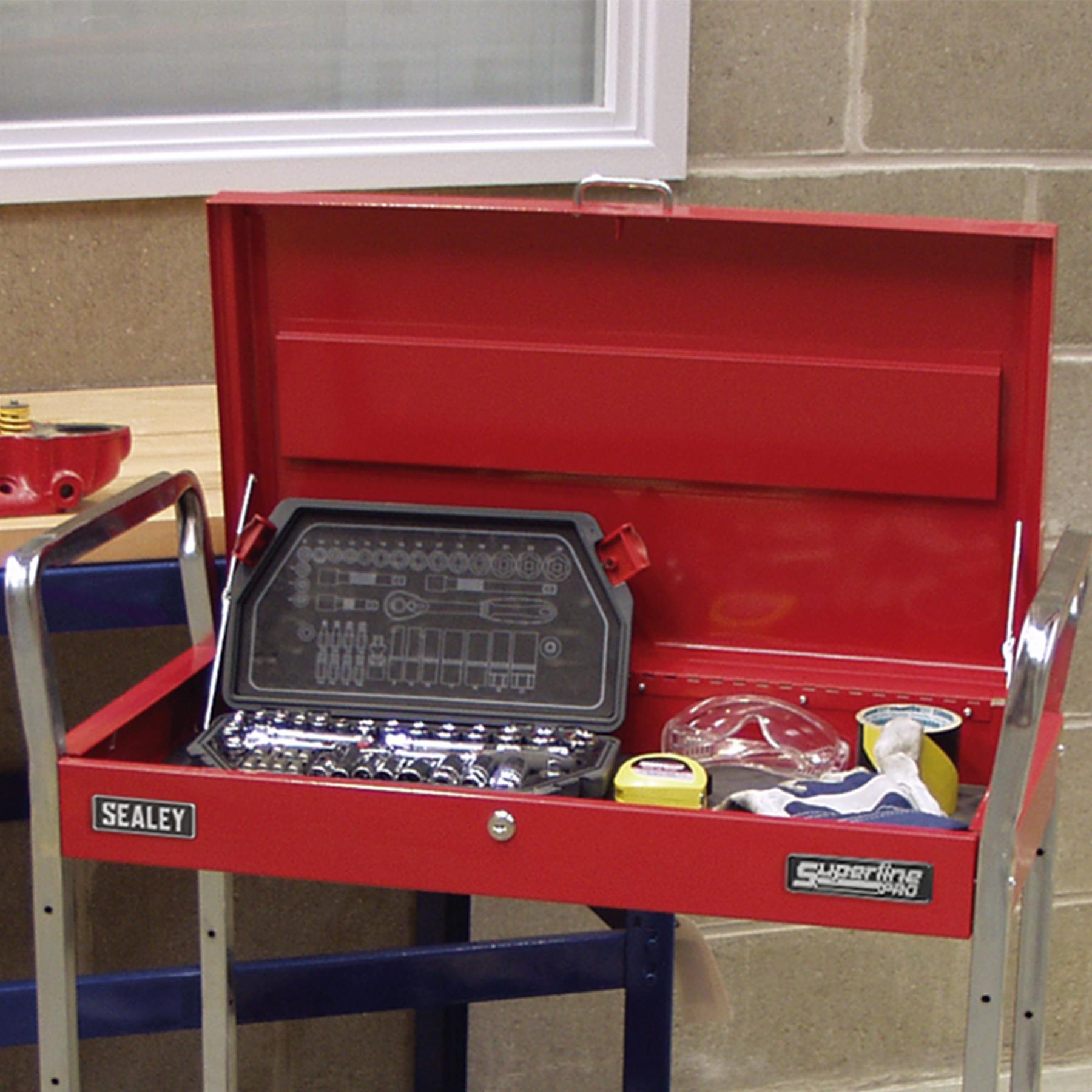 Sealey Trolley 2-Level Heavy-Duty with Lockable Top