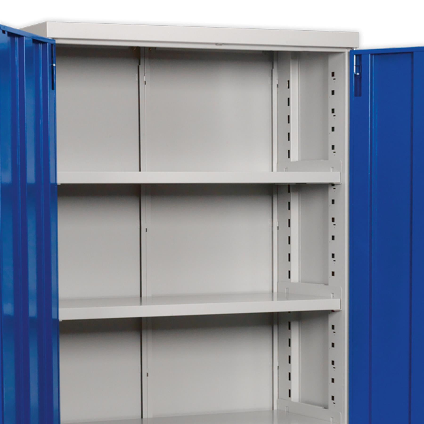 Sealey Industrial Cabinet 2 Drawer 3 Shelf 1800mm
