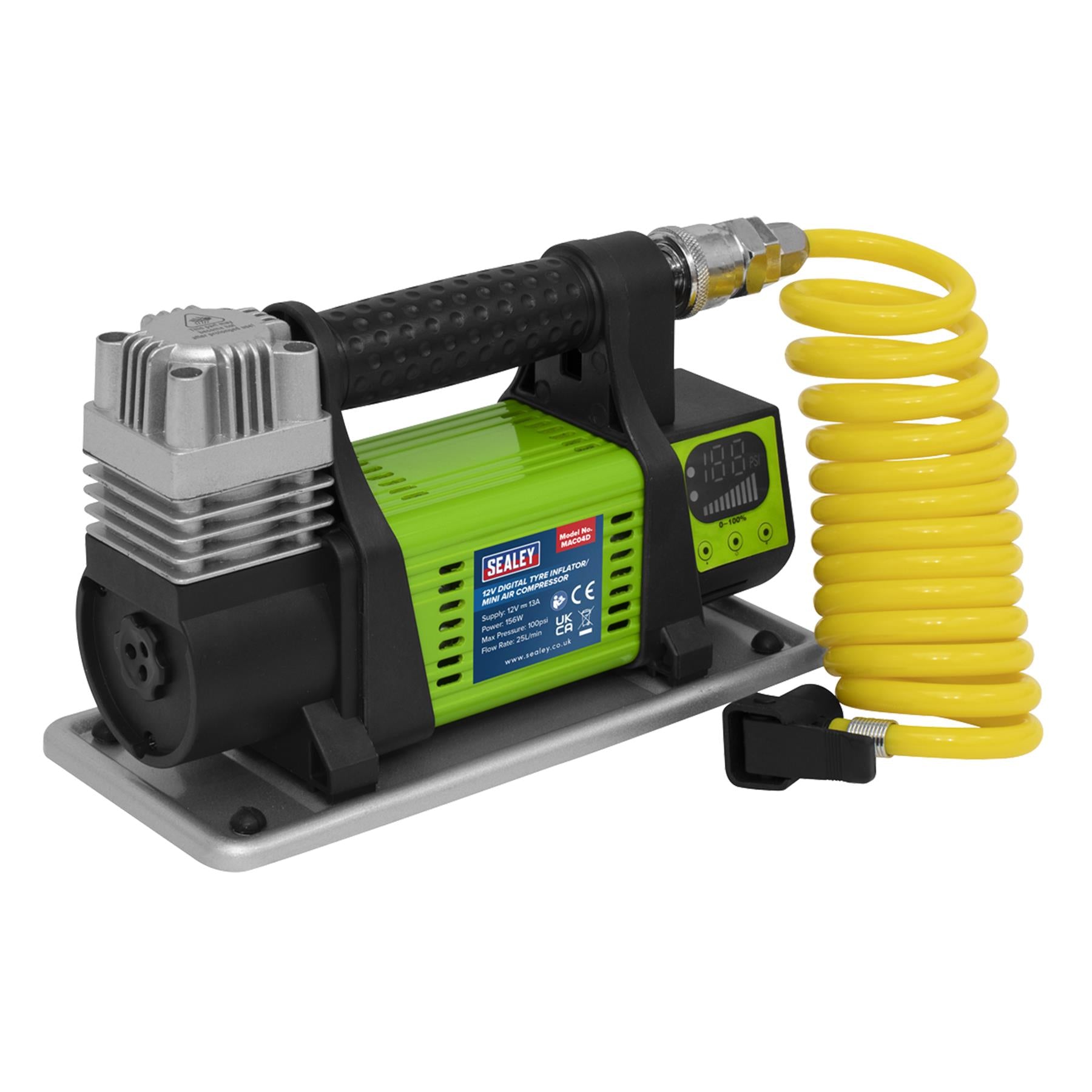 Sealey Digital Tyre Inflator/Mini Air Compressor 12V