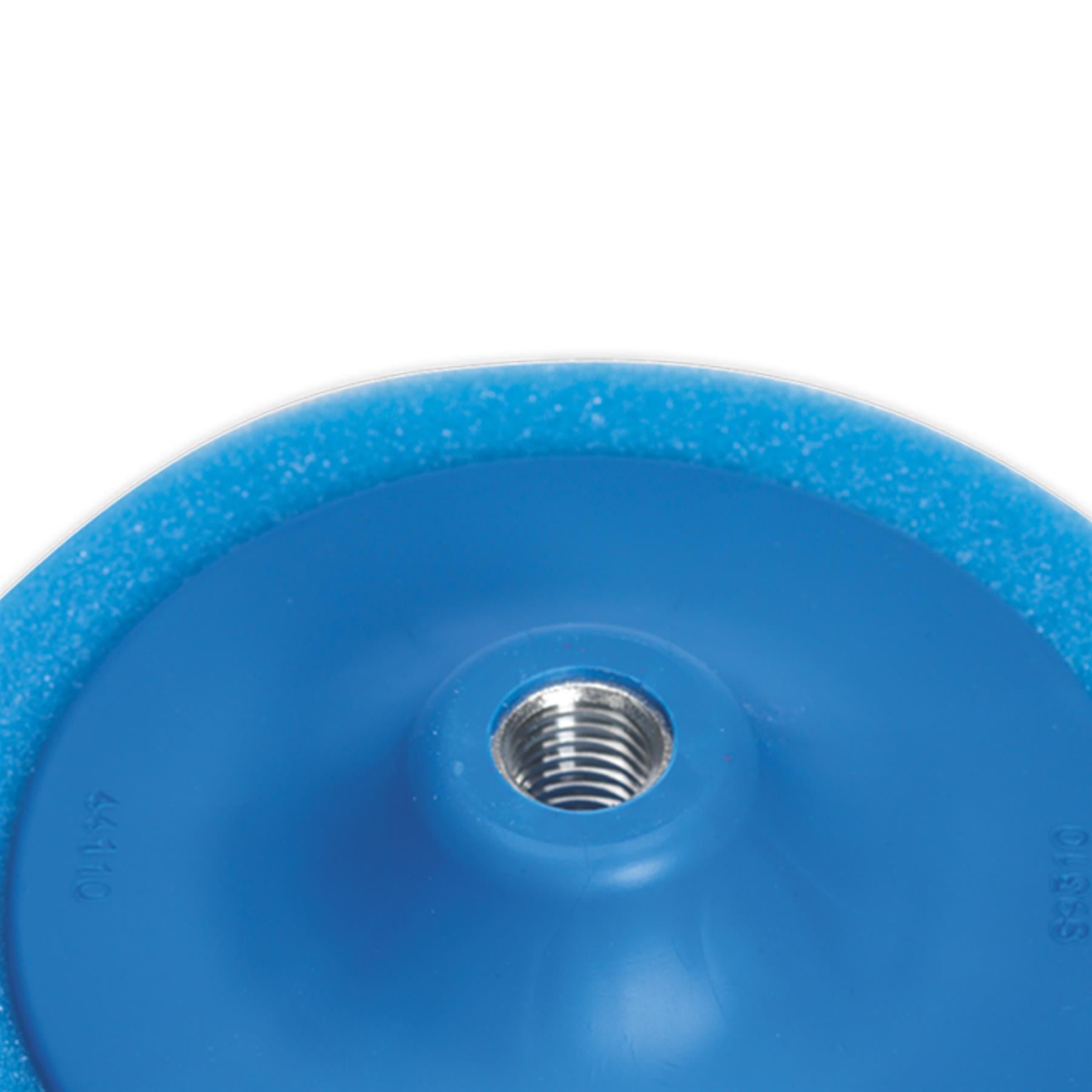 Sealey Buffing & Polishing Foam Head 150 x 50mm 5/8"UNC Blue/Medium