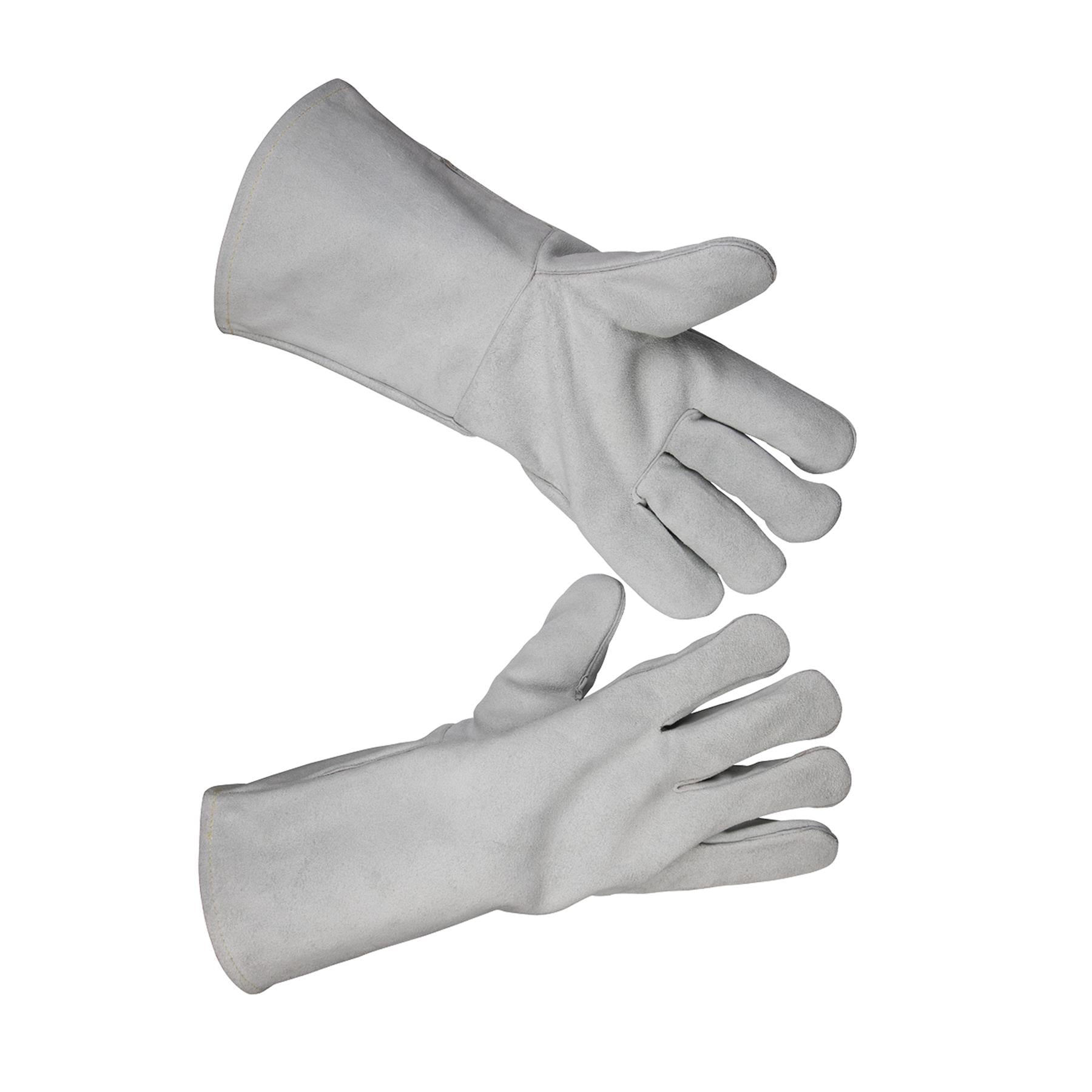 Sealey Leather Welding Gauntlets Lined Heavy-Duty - Pair