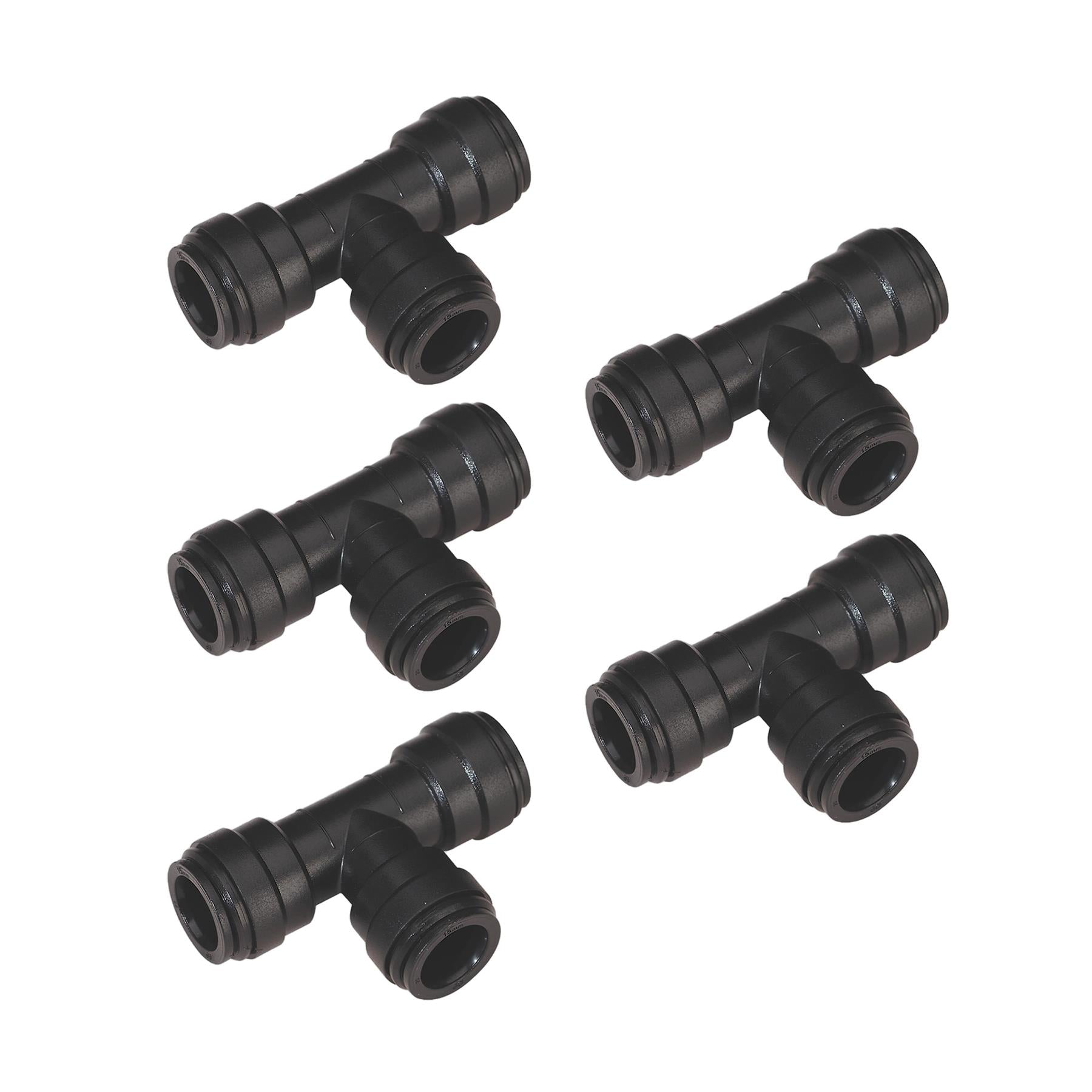Sealey Equal Tee 15mm Pack of 5 (John Guest Speedfit - PM0215E)