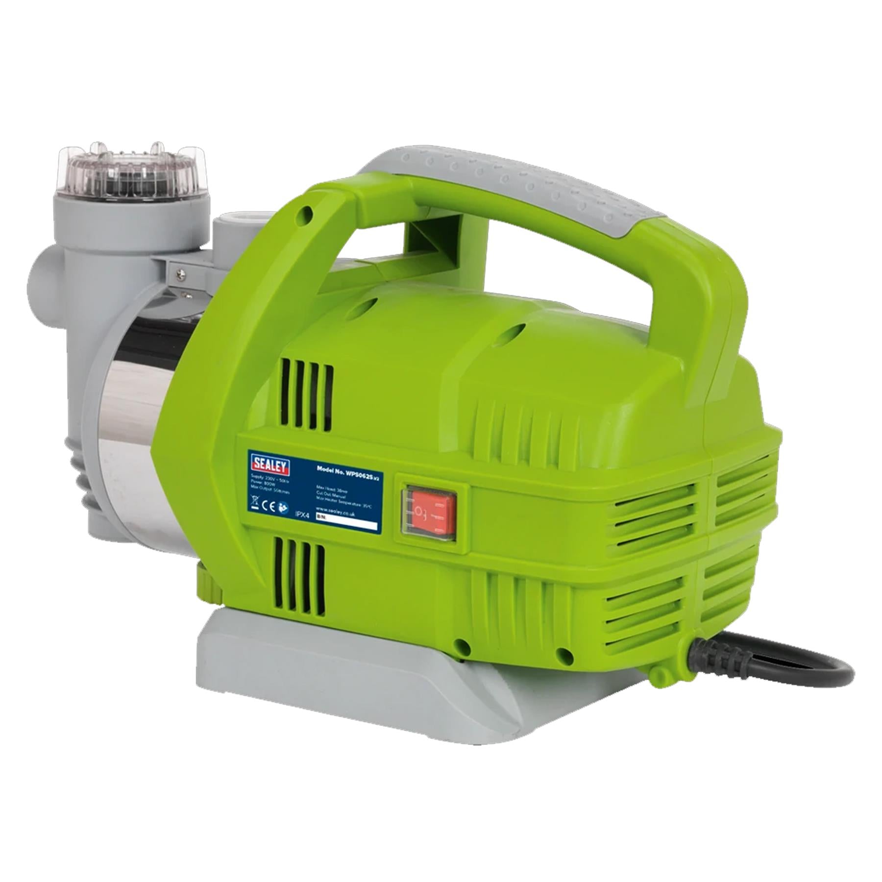 Sealey Surface Mounting Water Pump Stainless Steel 55L/min 230V