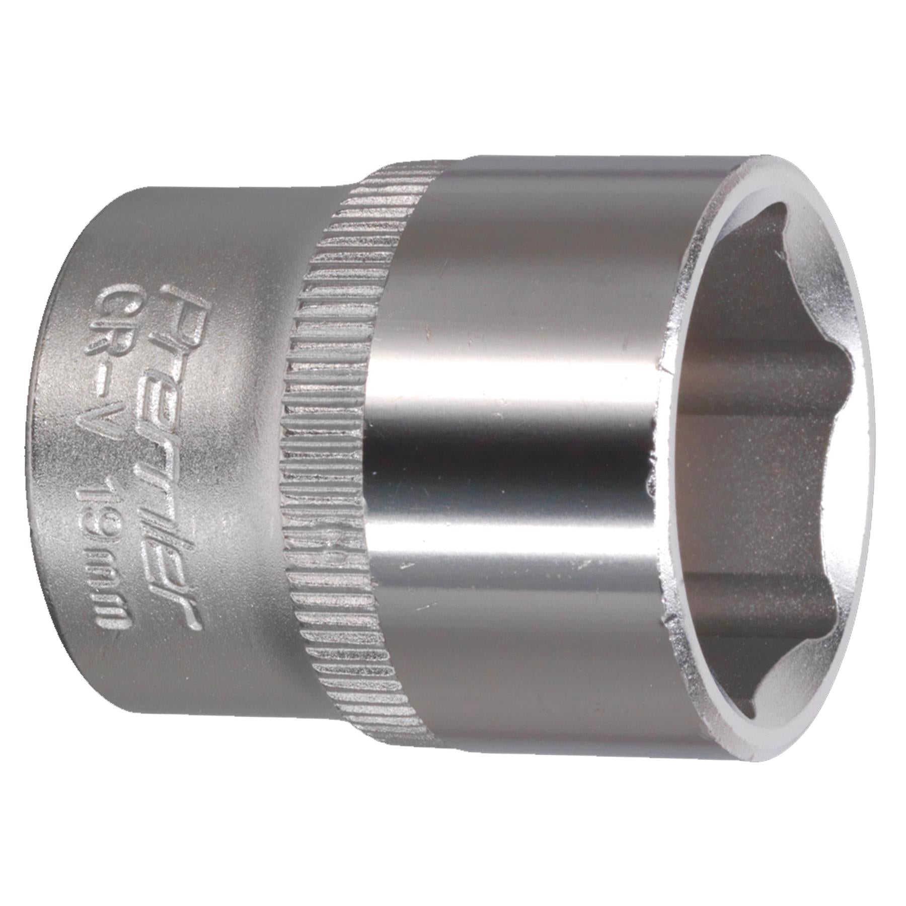 Sealey WallDrive Socket 19mm 3/8"Sq Drive Chrome Vanadium steel socket