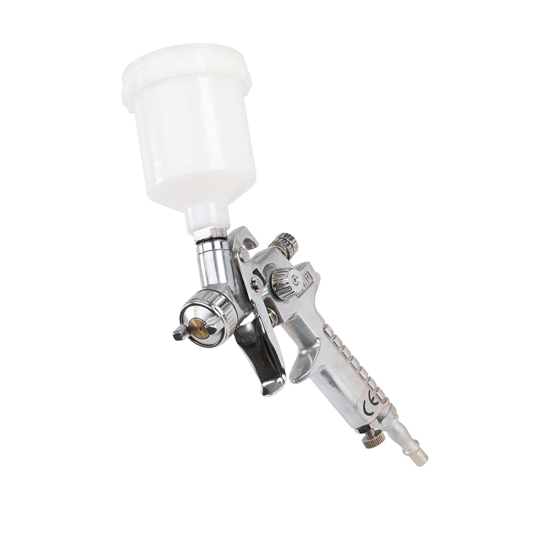 Gravity Feed Hvlp Spray Gun 100ml High Atomisation With Low Nozzle Air Pressure