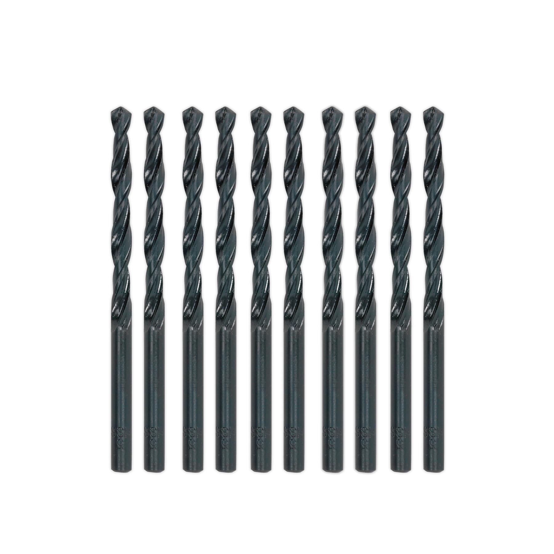 Sealey HSS Roll Forged Drill Bit �8mm Pack of 10