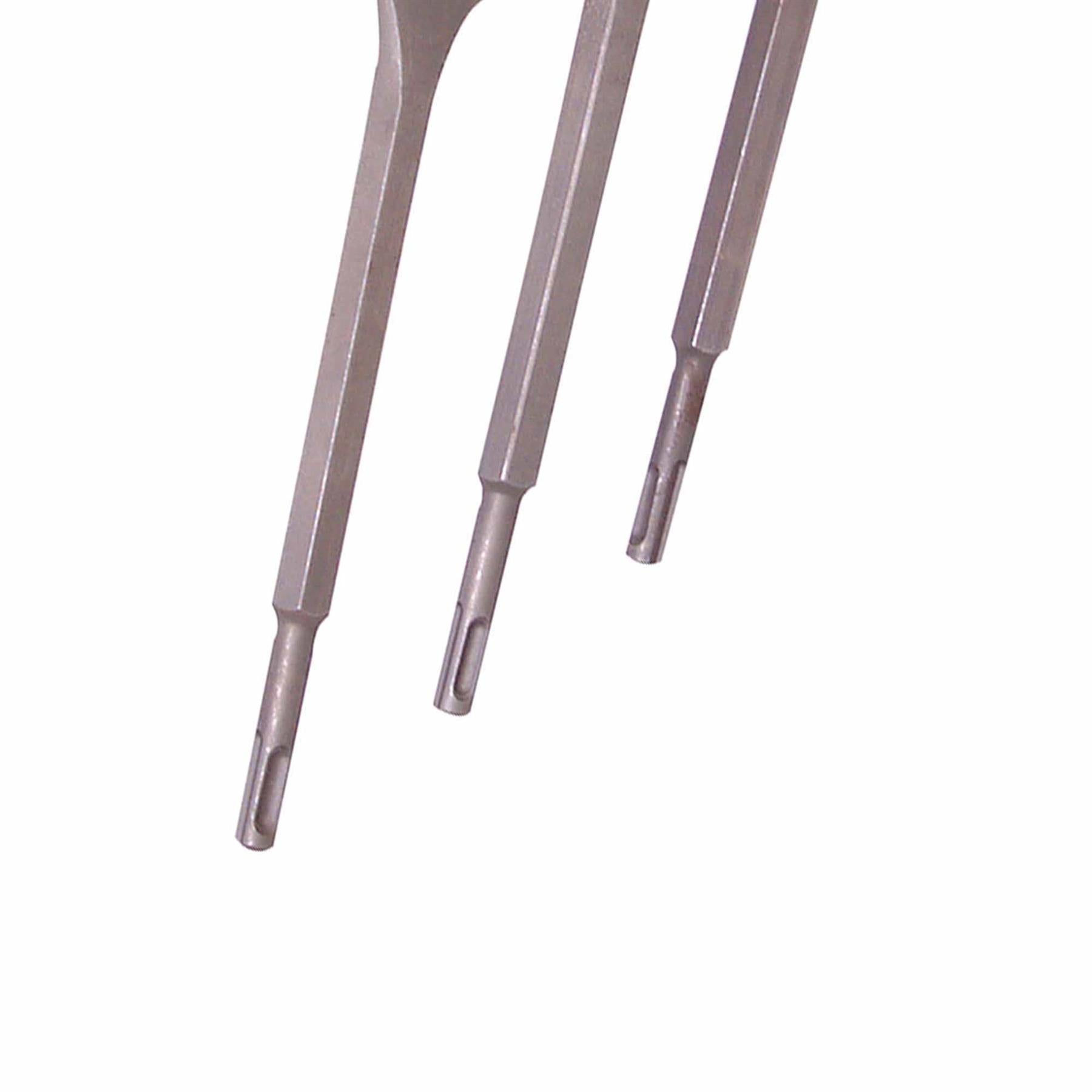 3Pce SDS Plus Hex Chisel Set 15mm Hand Tool Drilling Power Quality Kit