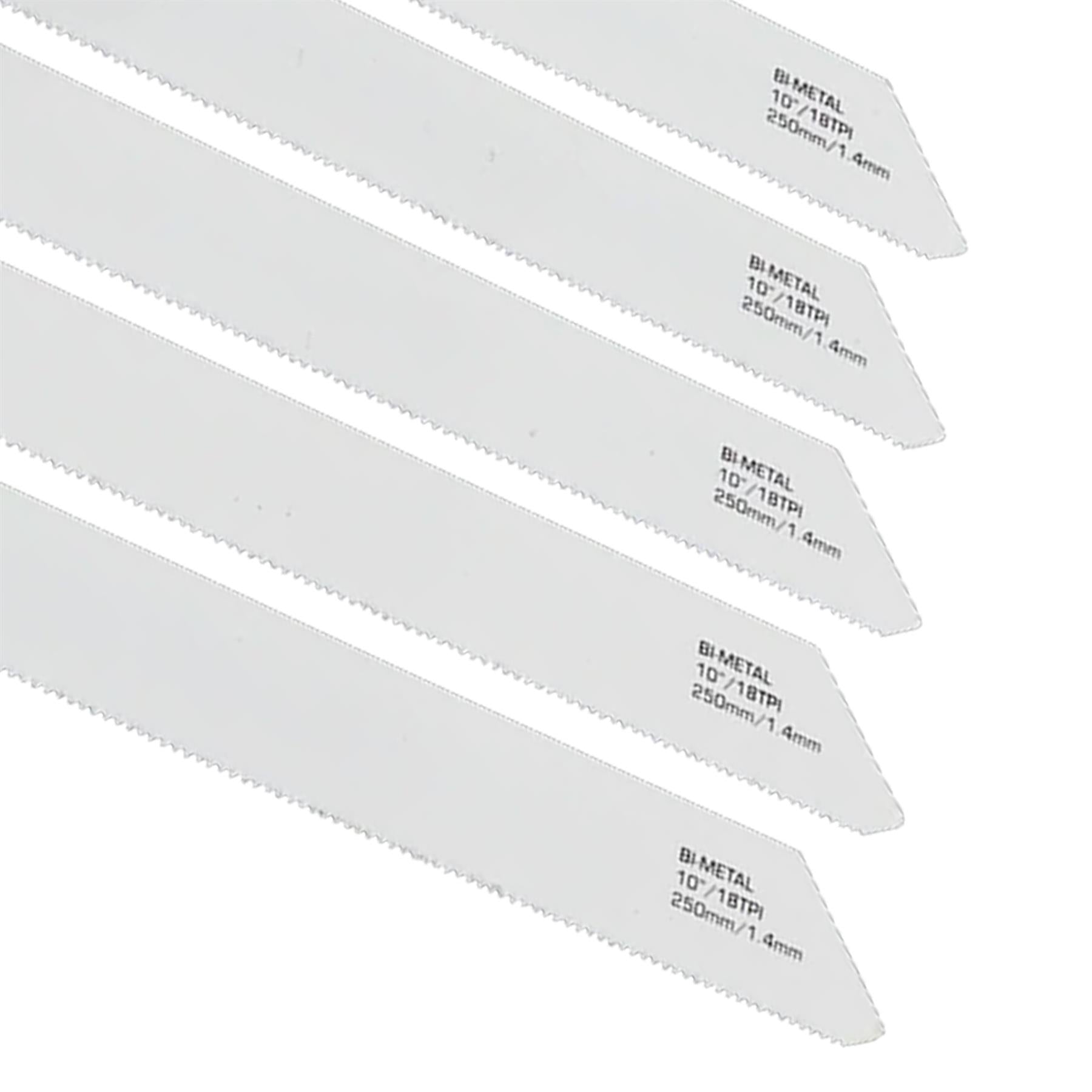 Sealey Reciprocating Saw Blade 250mm 18tpi - Pack of 5