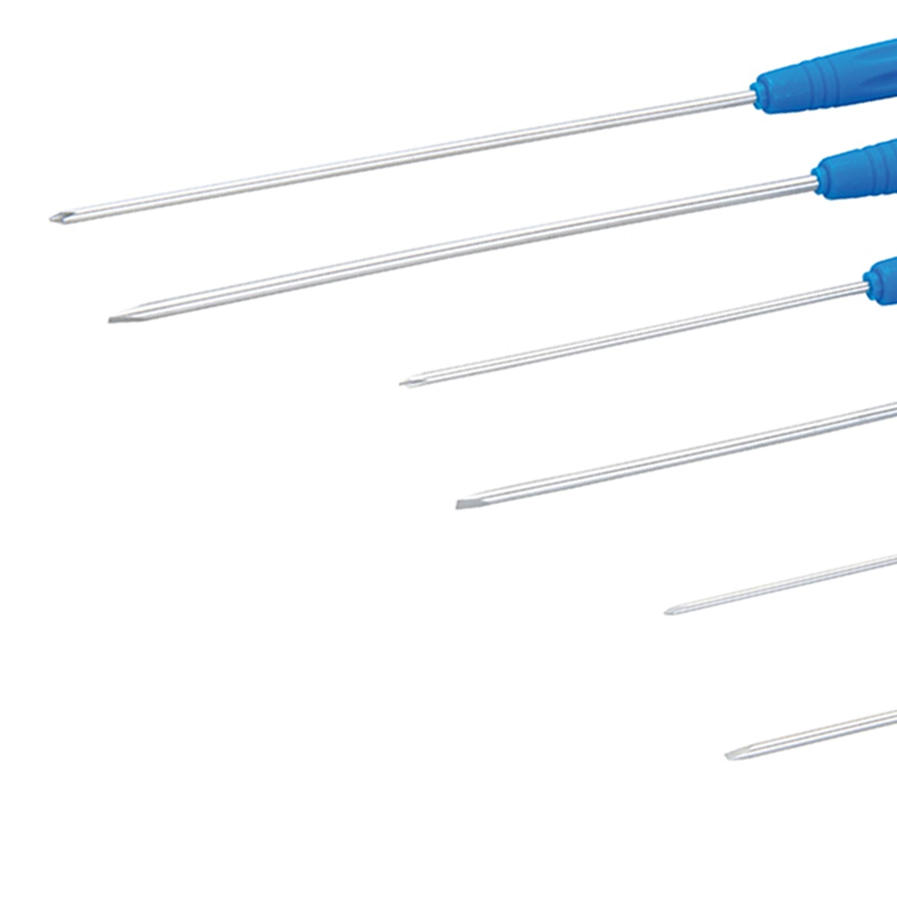 6Pce Extra-Long Precision Screwdriver Set Hardened & Tempered Steel Blades