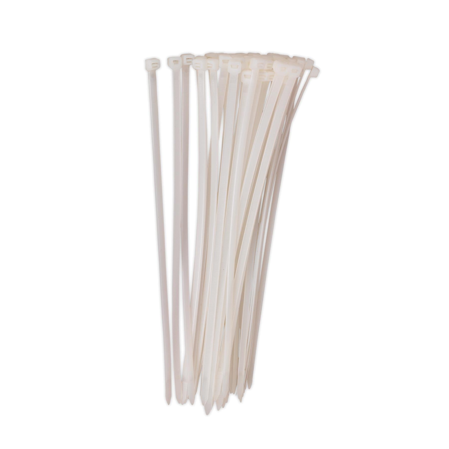 Sealey Cable Tie 380 x 4.8mm White Pack of 100