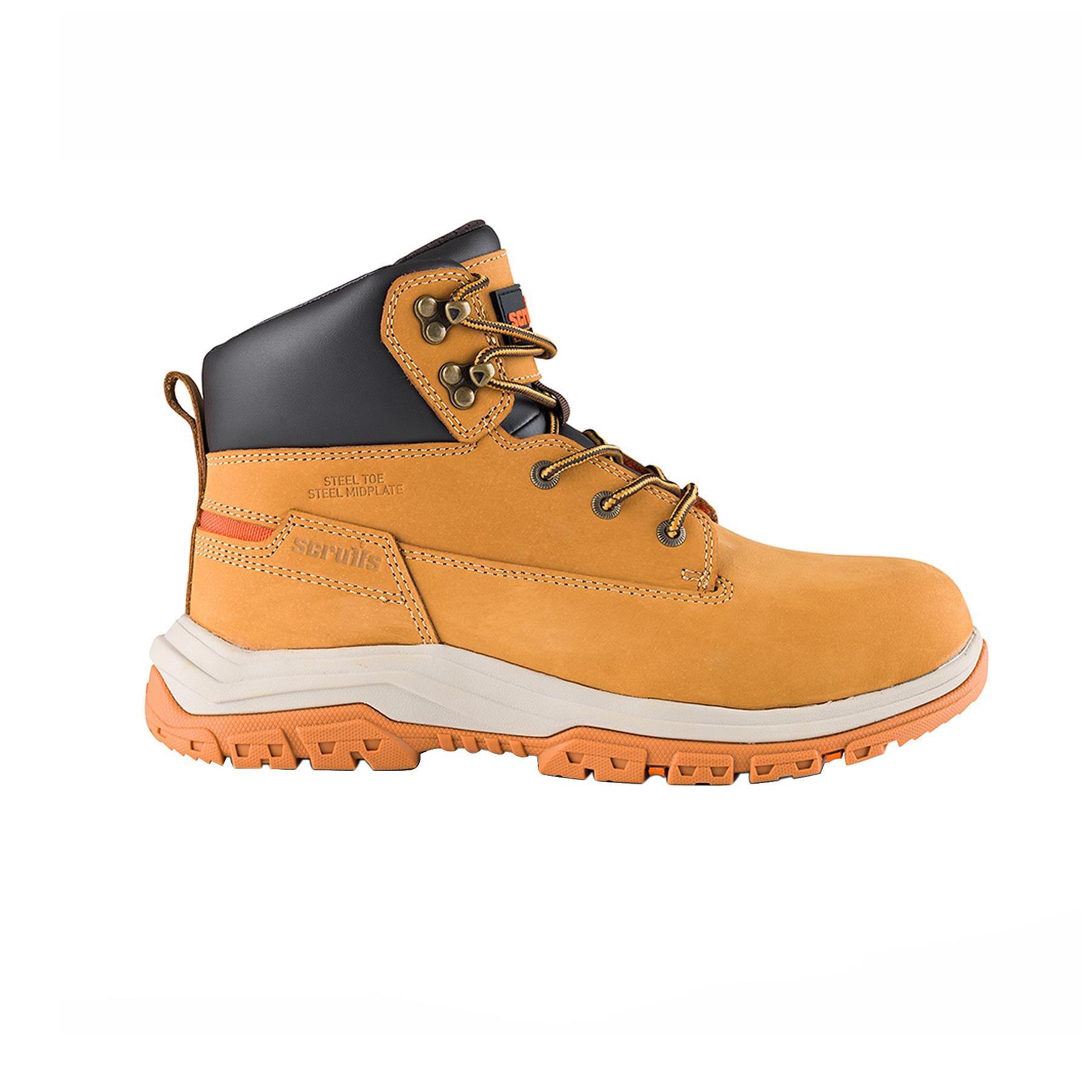 Scruffs Ridge Safety Boots Tan Size 10.5 / 45 Nubuck Leather