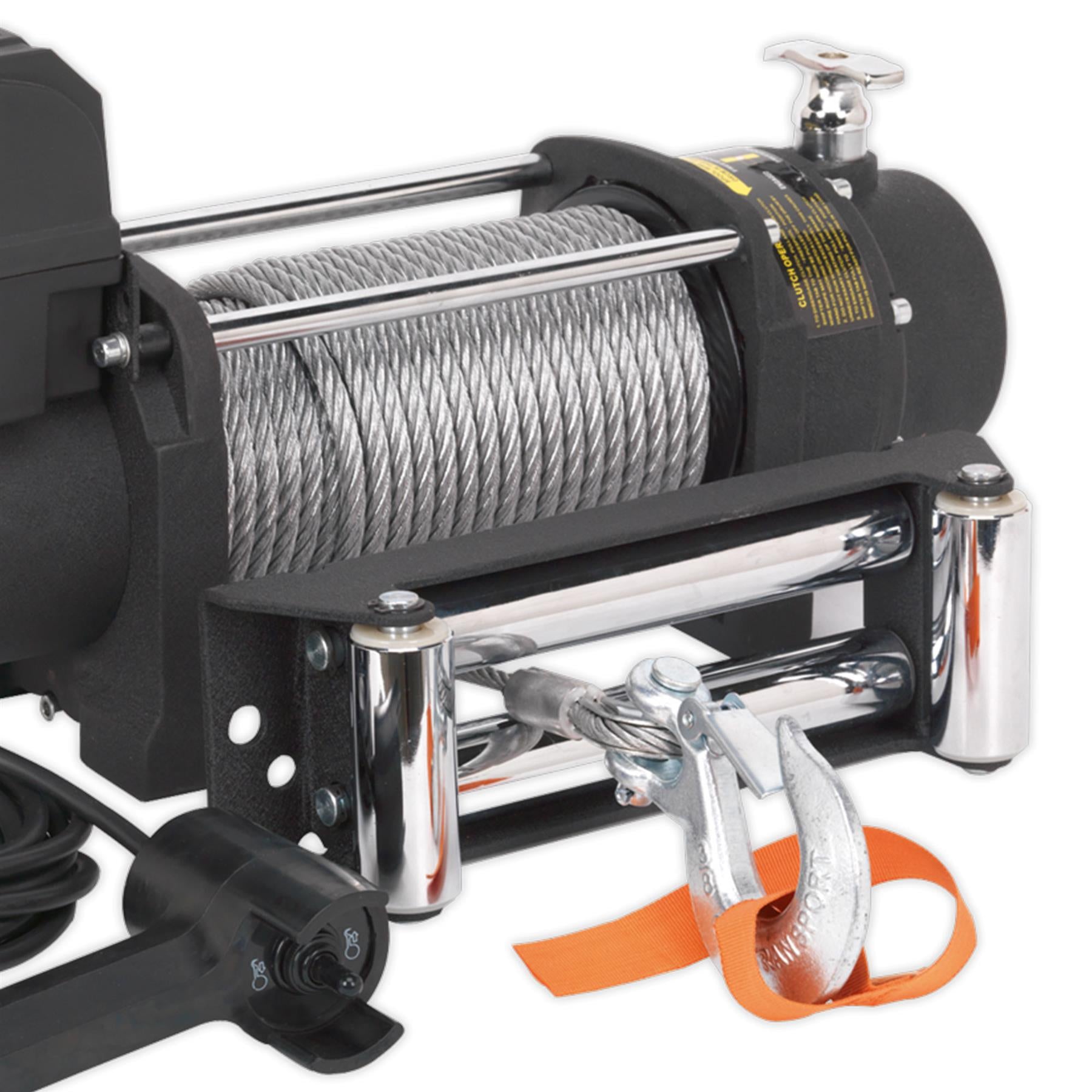 Sealey Self Recovery Winch 5450kg (12000lb) Line Pull 12V