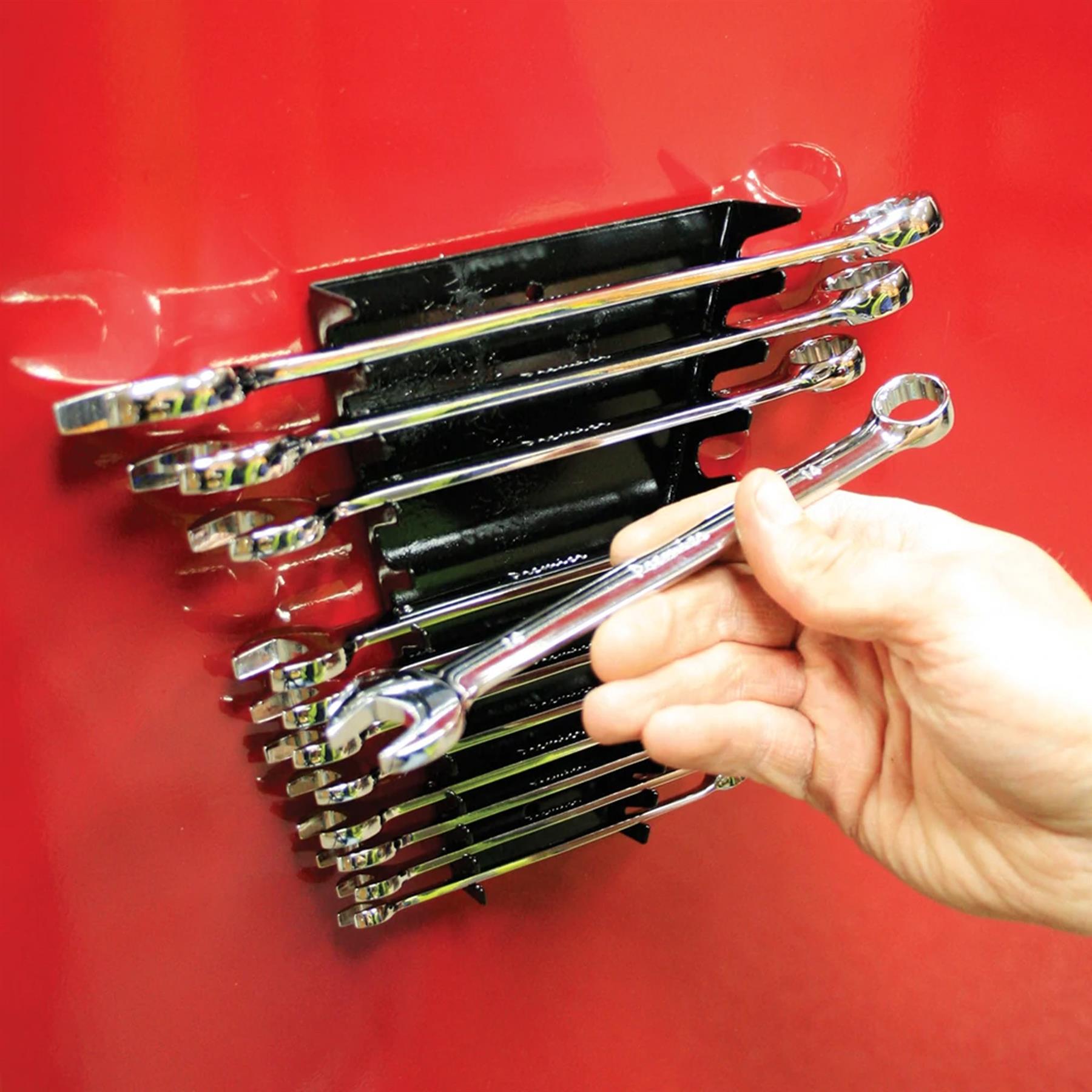 Spanner Rack Magnetic Capacity 12 Spanners Sealey