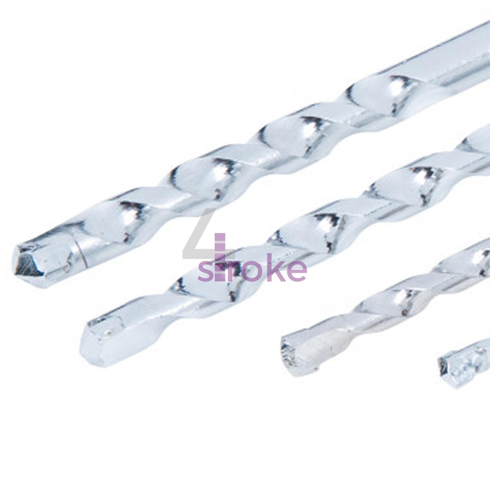 BlueSpot 5 Piece Masonry Drill Bit Set 4-10mm Brick Block Stone Tile Cracked Case