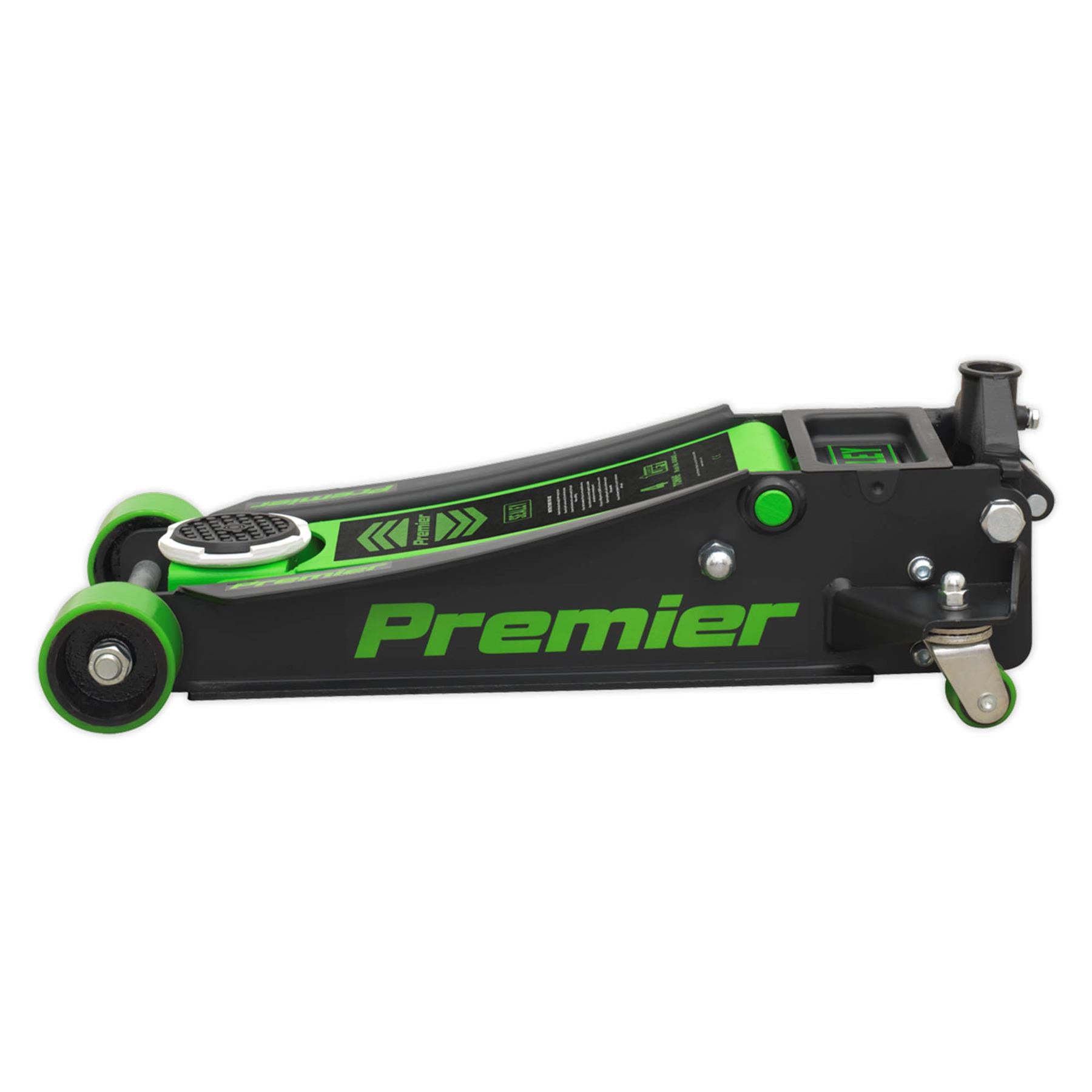 Sealey Trolley Jack 4tonne Rocket Lift Green Garage Workshop DIY