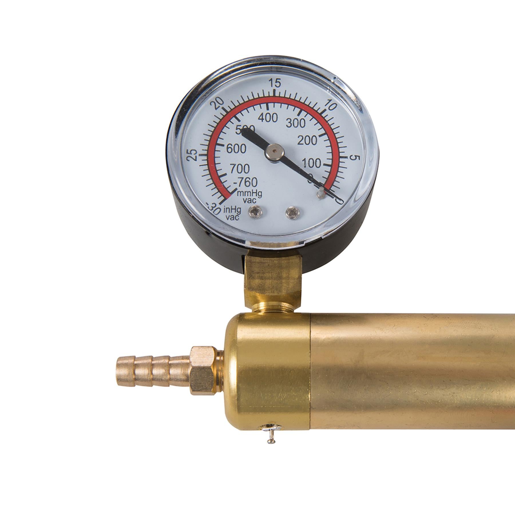 Vacuum Tester & Brake Bleeding Kit 16Pc Vacuum Pump With EasyTo Read Vacuum Gauge