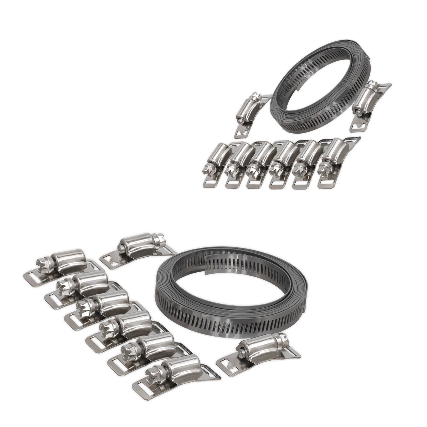 Sealey Hose Clip Set Self-Build 12.7mm Band Width