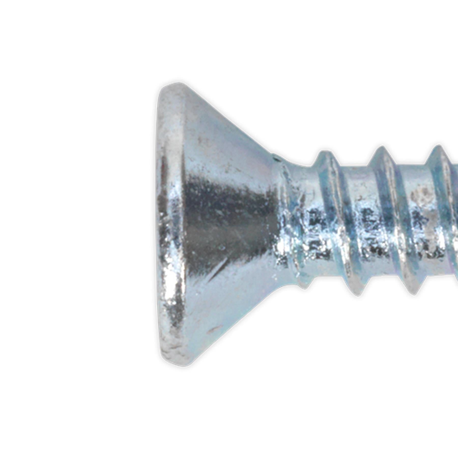 Sealey Self Tapping Screw 3.5 x 16mm Countersunk Pozi Pk of 100