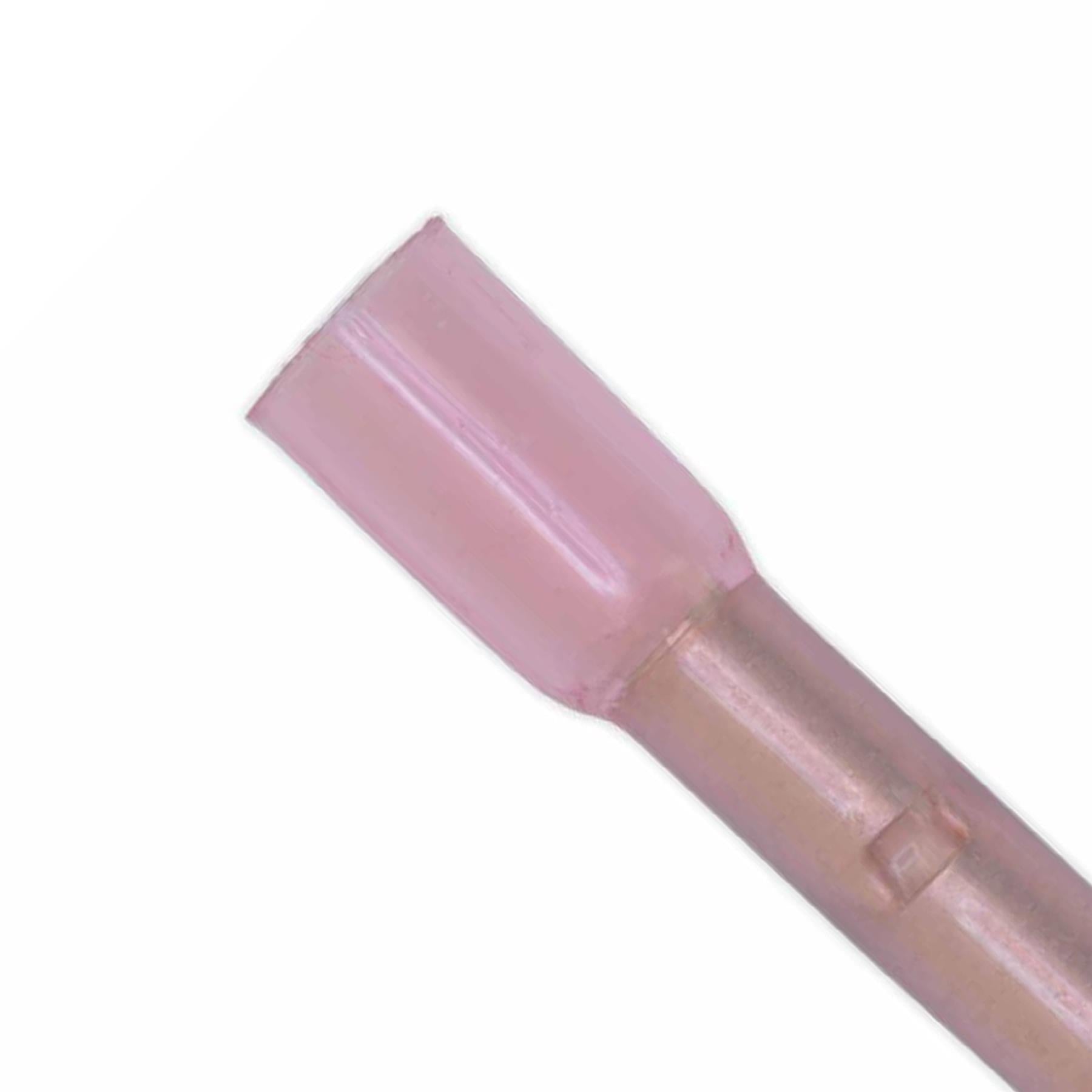 Sealey Heat Shrink Butt Connector Terminal 4.8mm Red Pack of 50