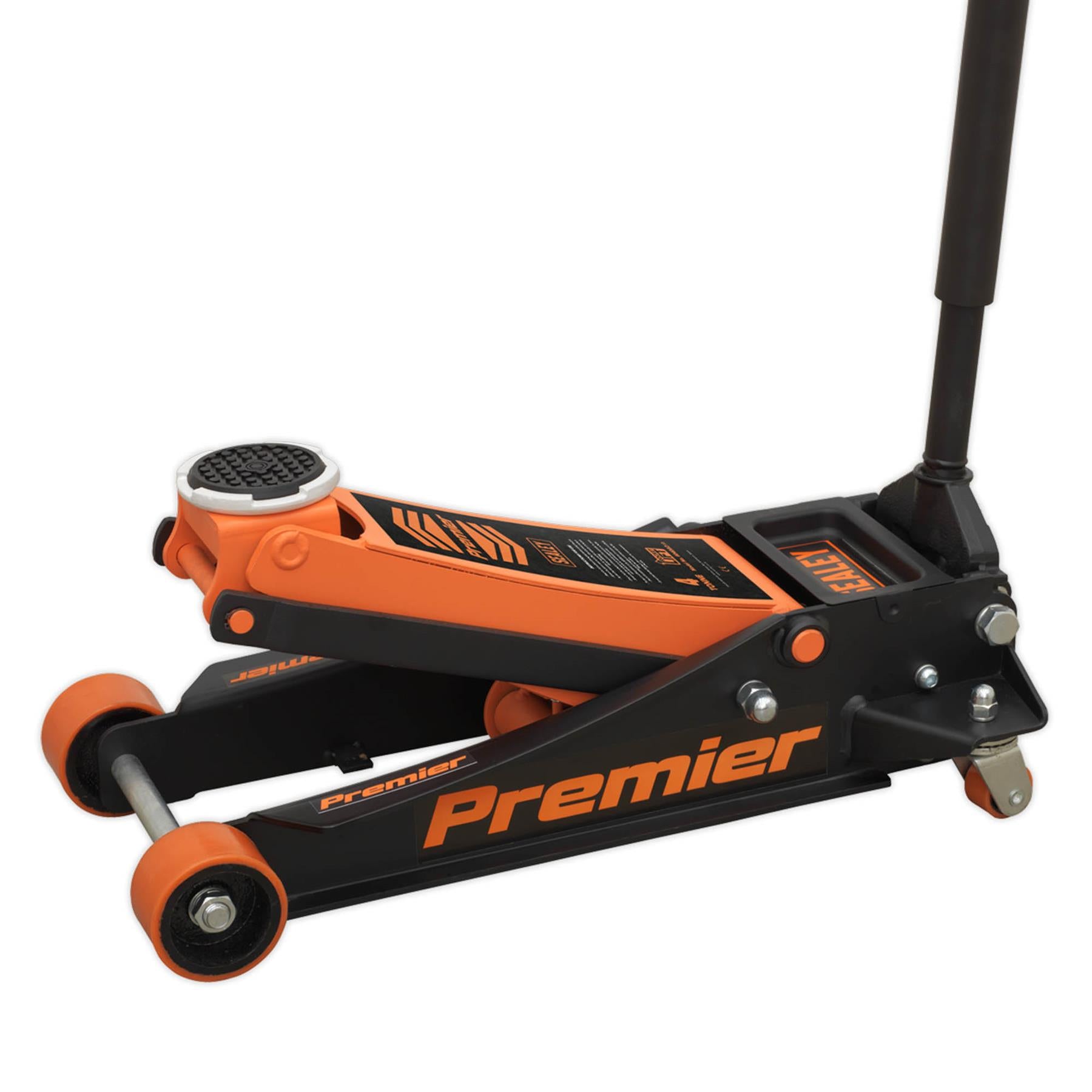 Sealey Trolley Jack 4tonne Rocket Lift Orange Garage Workshop DIY