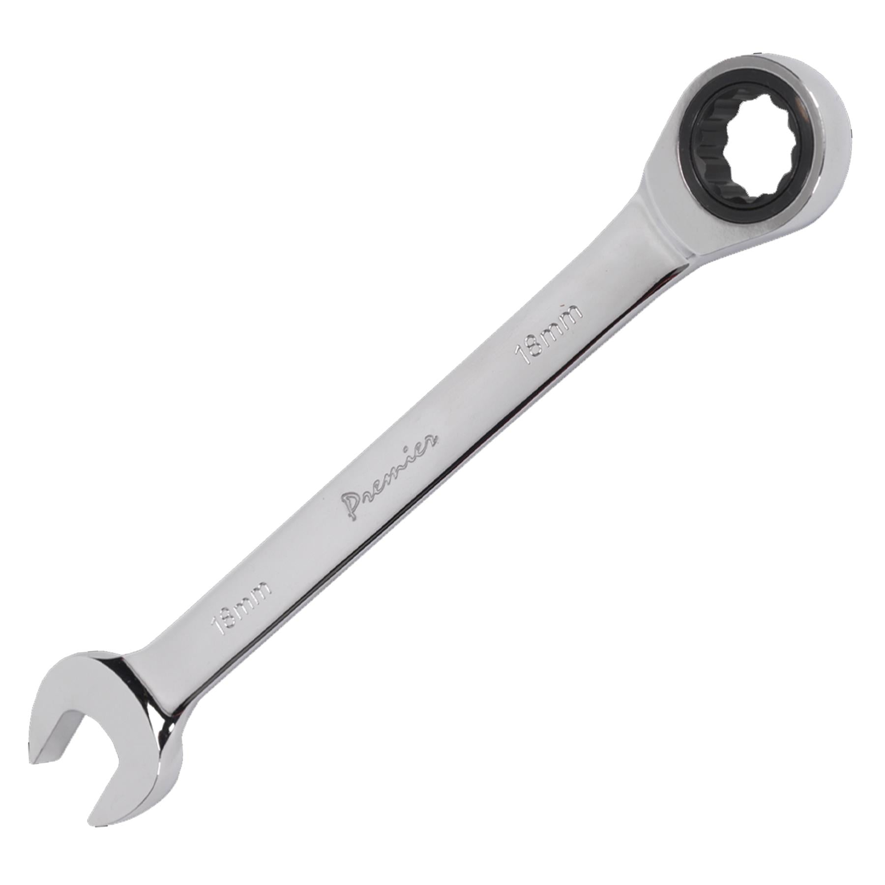 Sealey Ratchet Combination Spanner 18mm Chrome Vanadium
